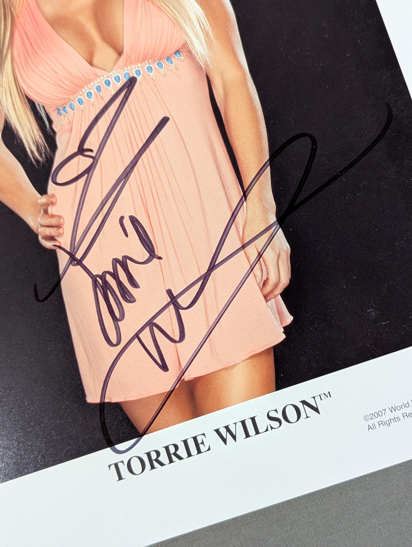 WWE Torrie Wilson hand signed autograph Pro-Photo