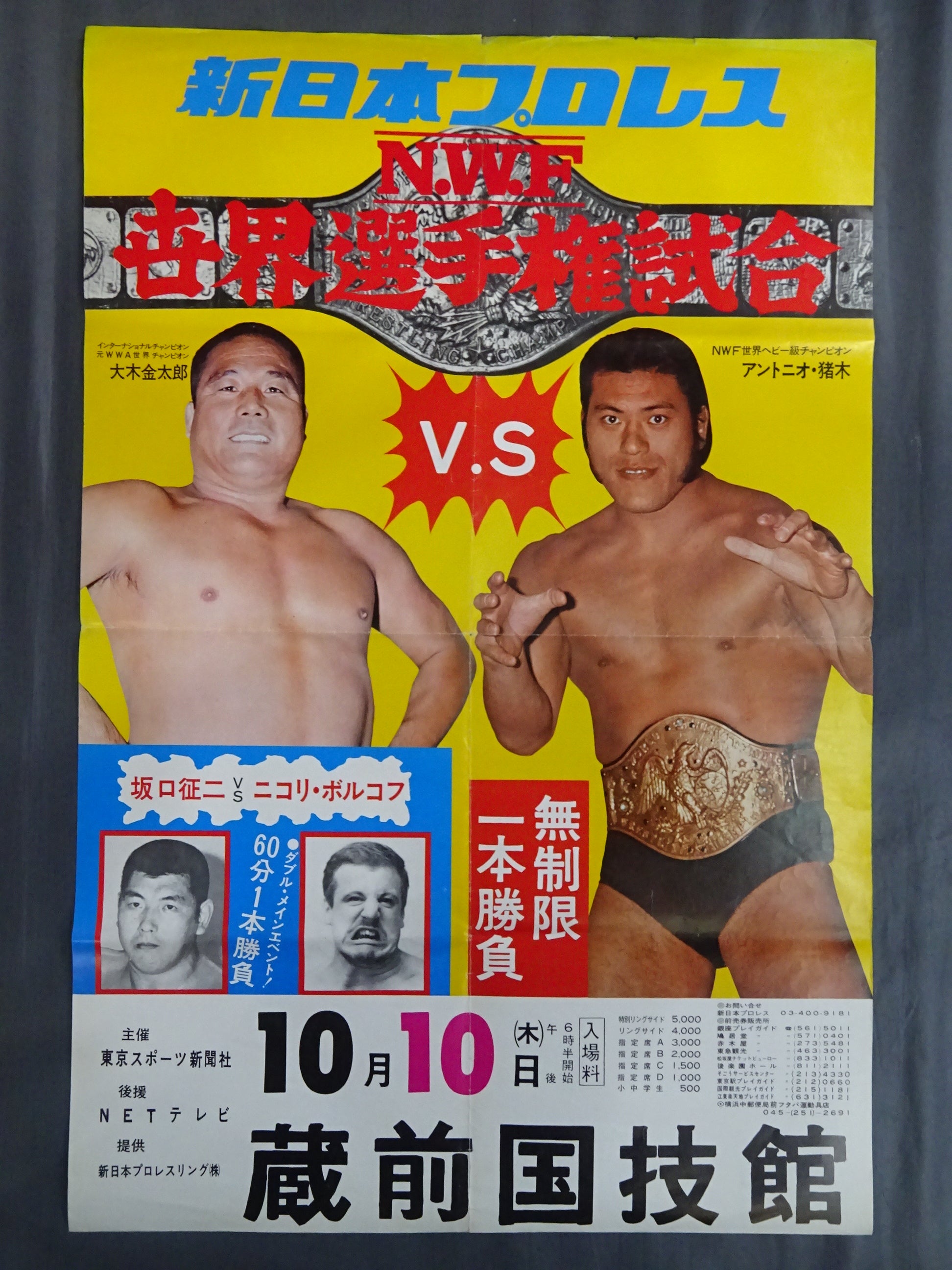 ☆NWF世界選手権試合☆ アントニオ猪木vs大木金太郎 – 闘道館