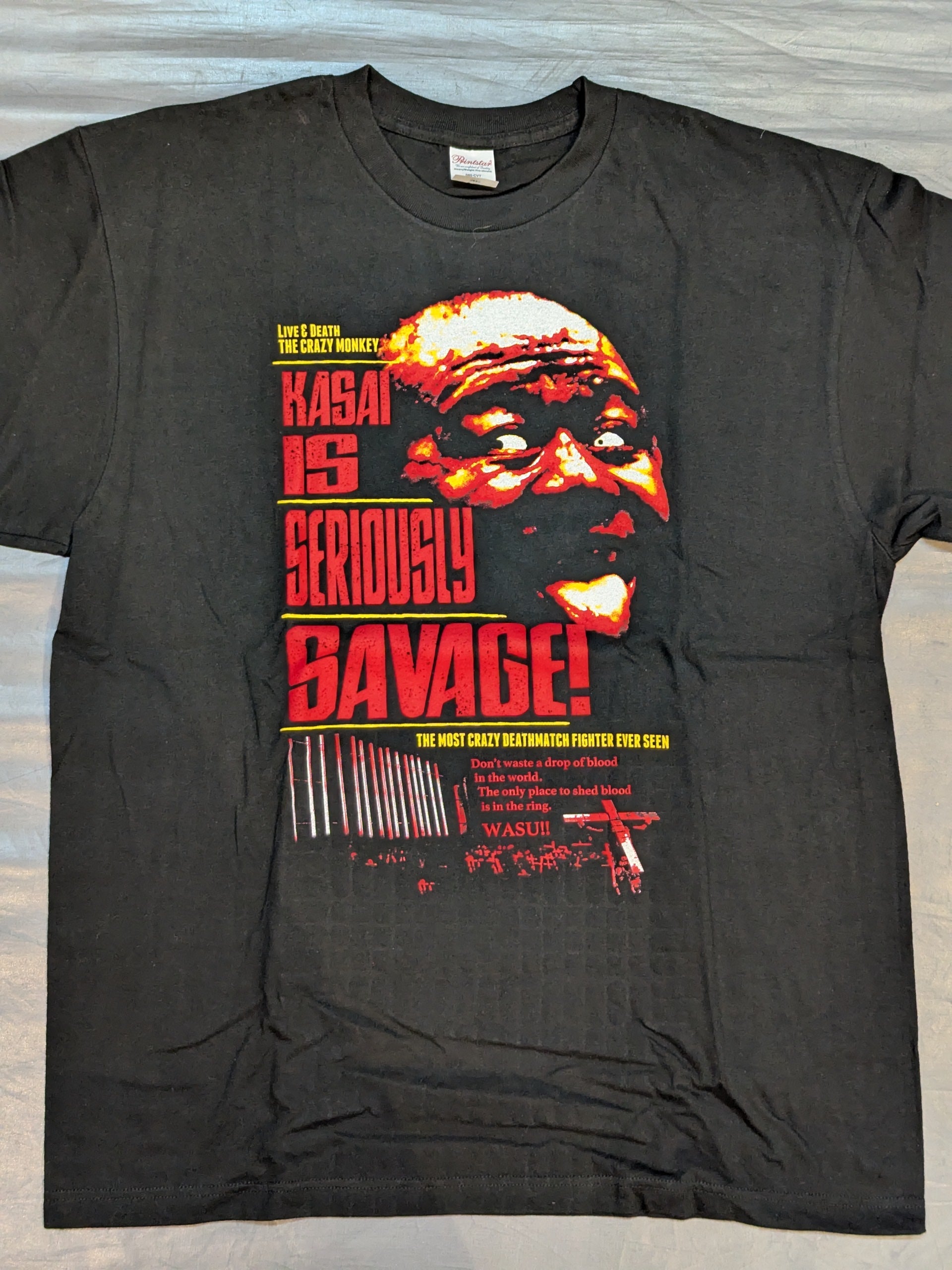 葛西純「KASAI IS SERIOUSIY SAVAGE!」Tシャツ – 闘道館 葛西純「KASAI IS SERIOUSIY SAVAGE!」Tシャツ – 闘道館