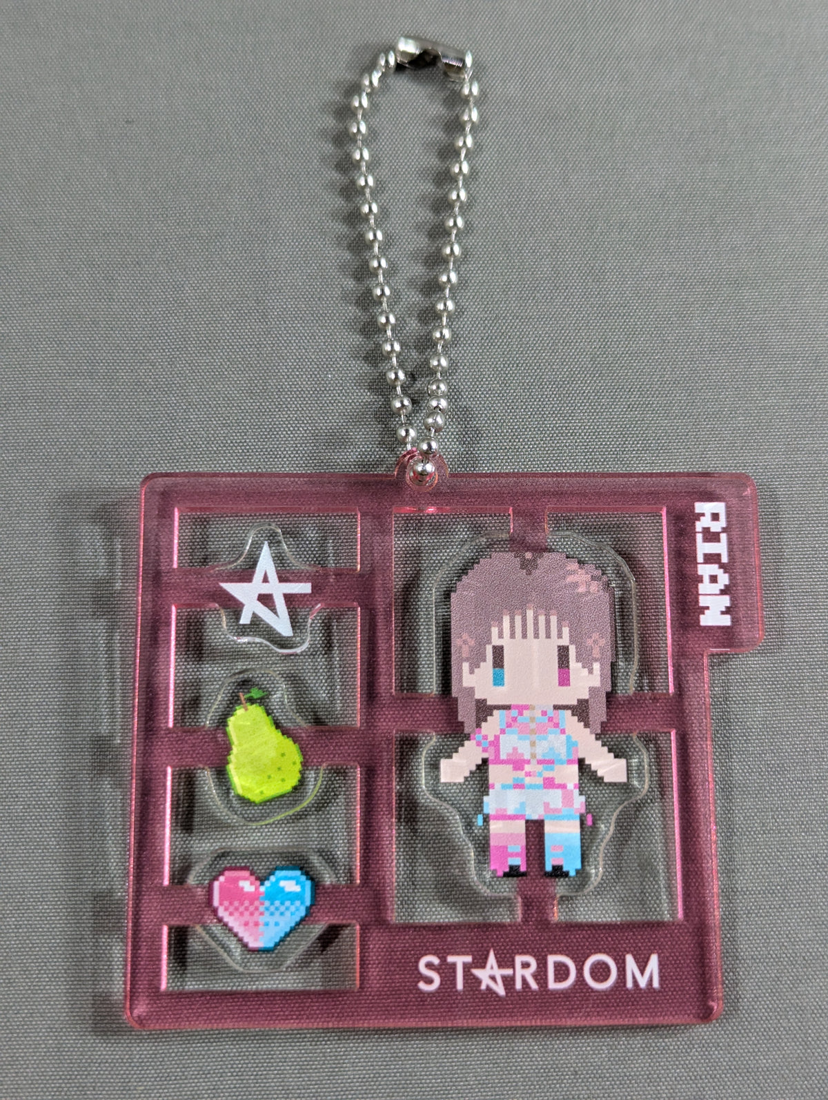 RIAN Dot Illustration plastic model style acrylic keychain