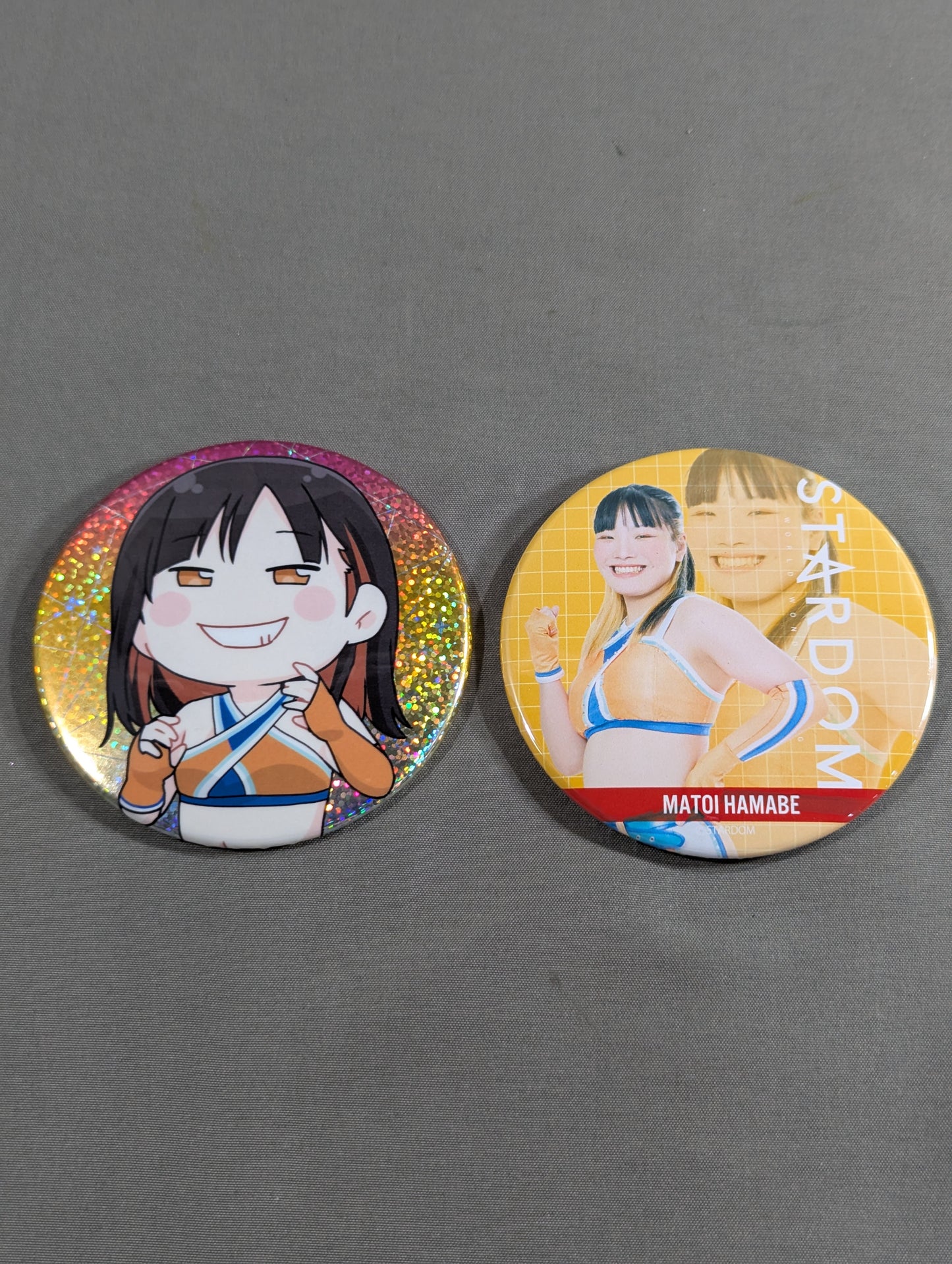 ★New STARS Addition ★ Hamabe Mami PinBack button Set (1)