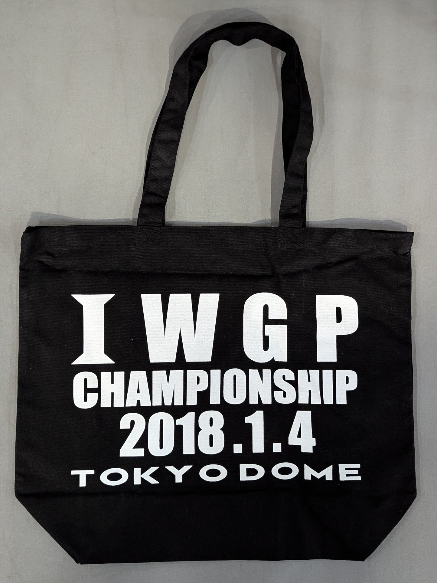 【直筆サイン入り】内藤哲也×L・I・J ラージトートバッグ(IWGPヘビー級王座挑戦権利証)