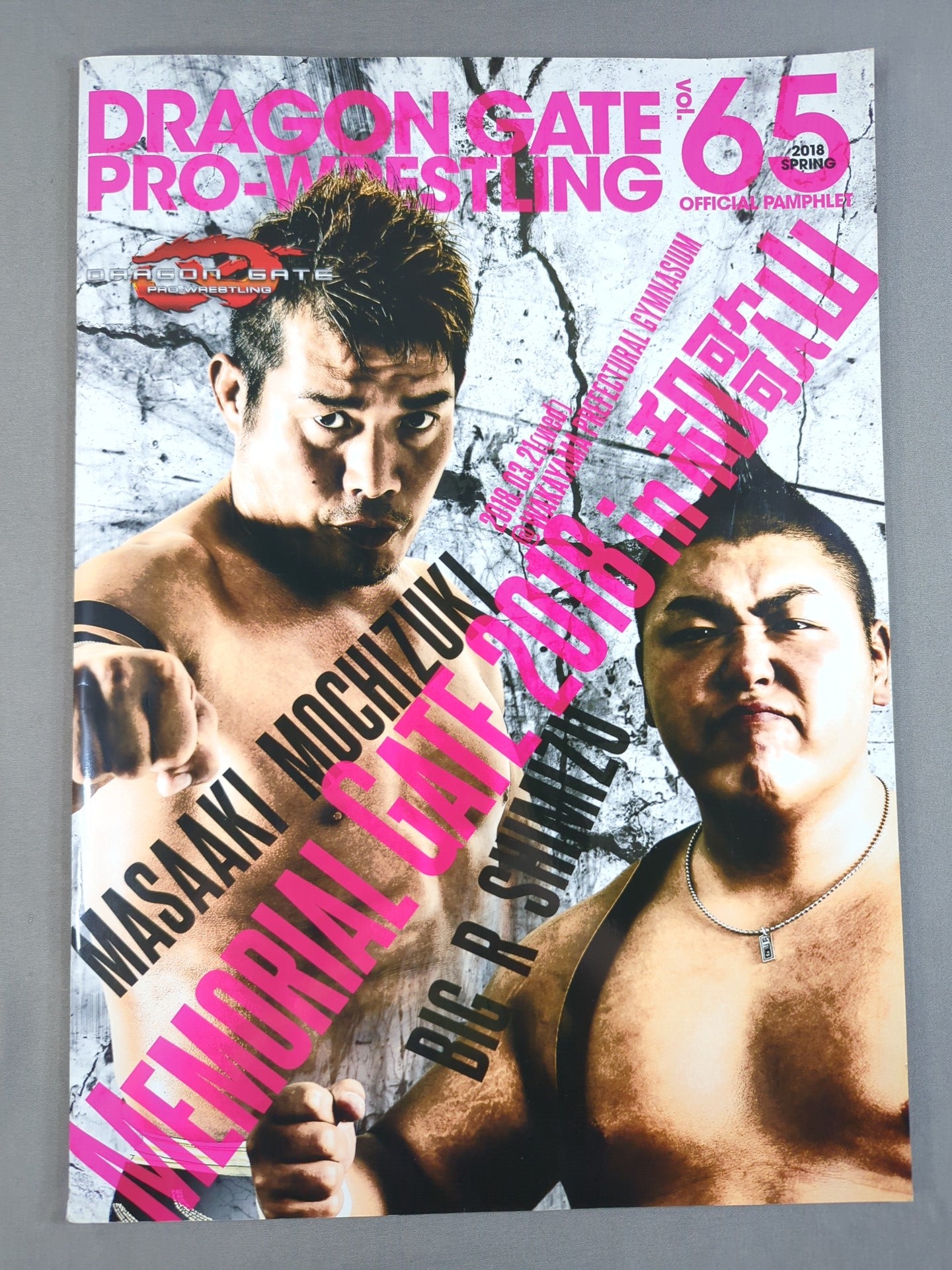 6選手直筆サイン入り】2018 DRAGON GATE OFFICIAL PAMPHLET Vol.65