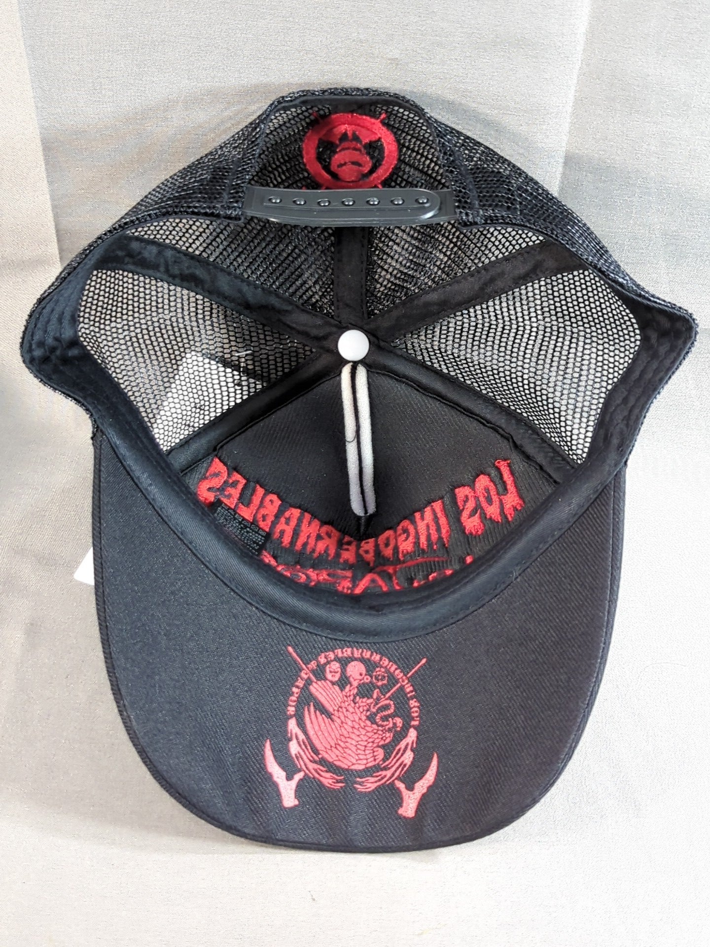 L・I・J×AGUILA メッシュキャップ①(ブラック×レッド)