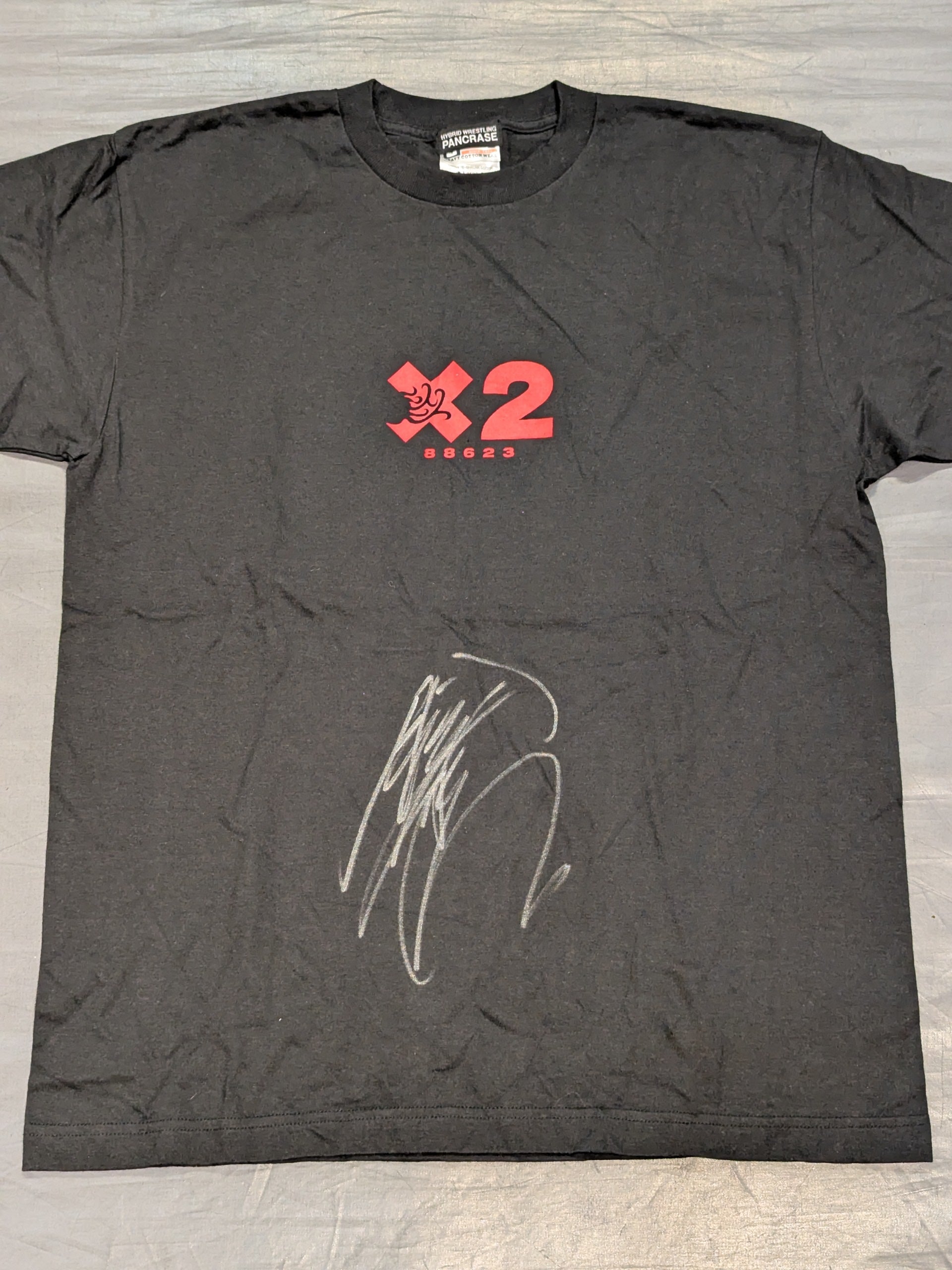 直筆サイン入り】鈴木みのる デビュー20周年記念 Tシャツ(ブラック