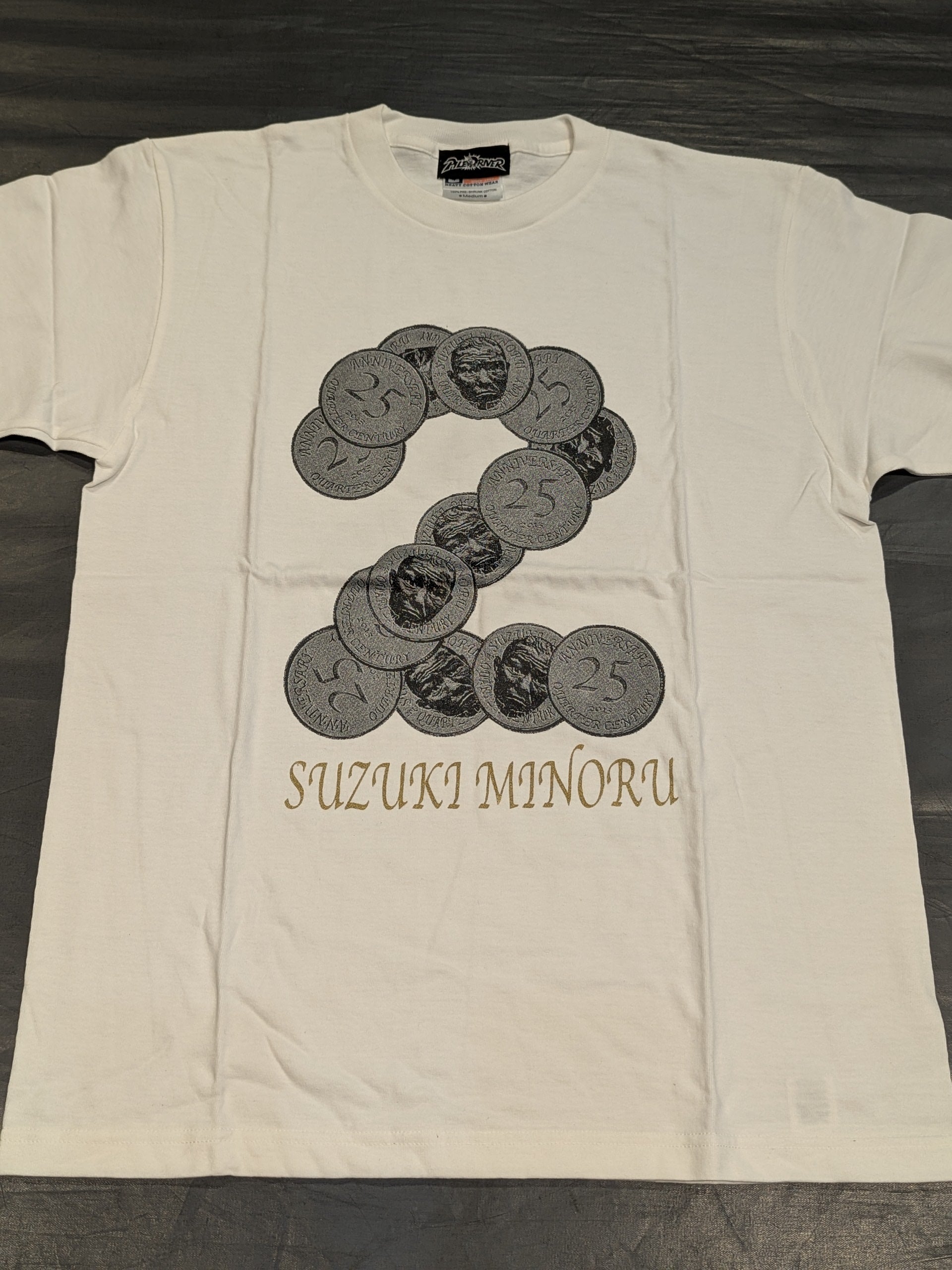 鈴木みのる「25周年記念」Tシャツ(ホワイト) – 闘道館