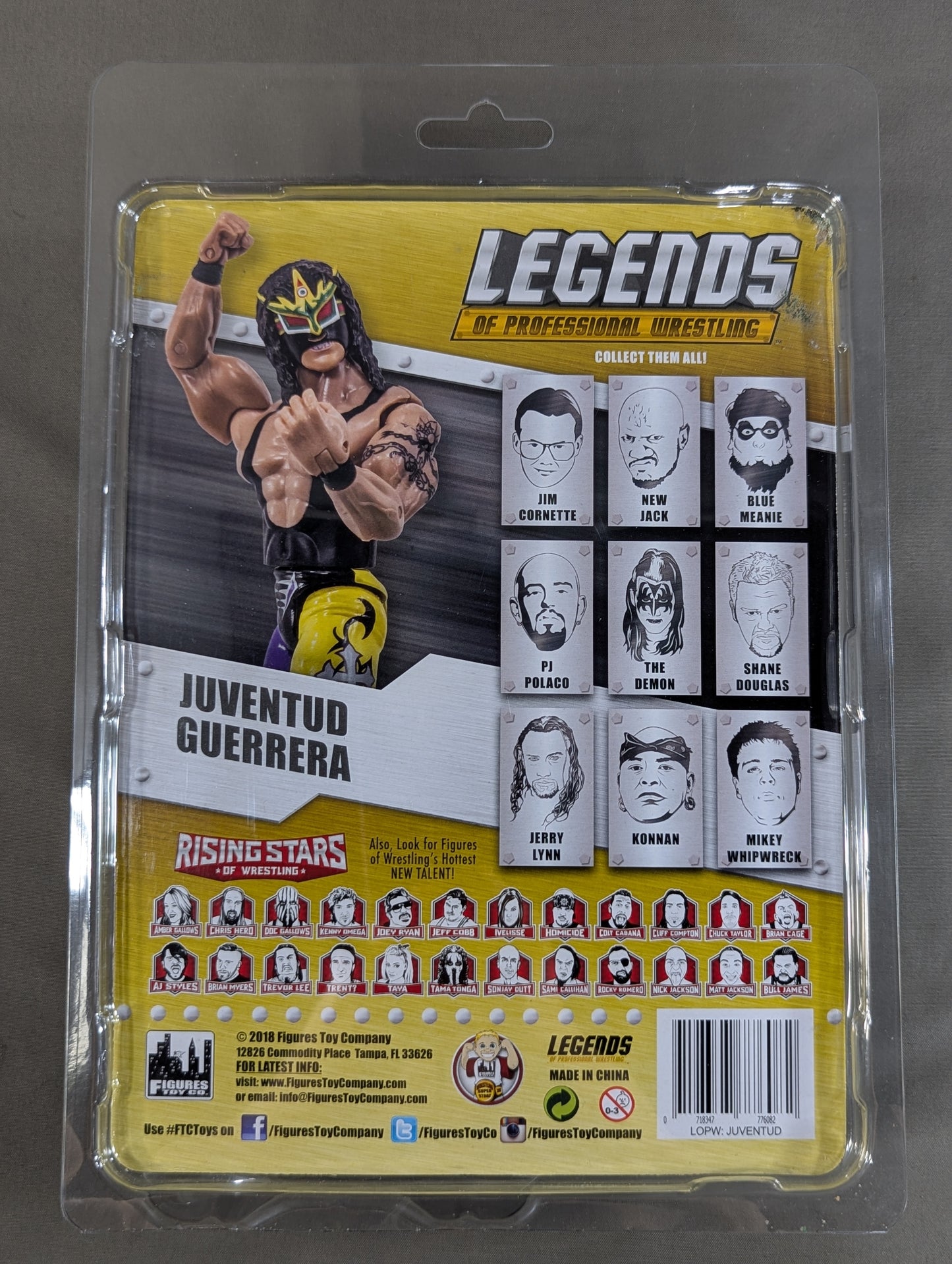 Juventu Guerrera (Yellow & Purple Long Tights)