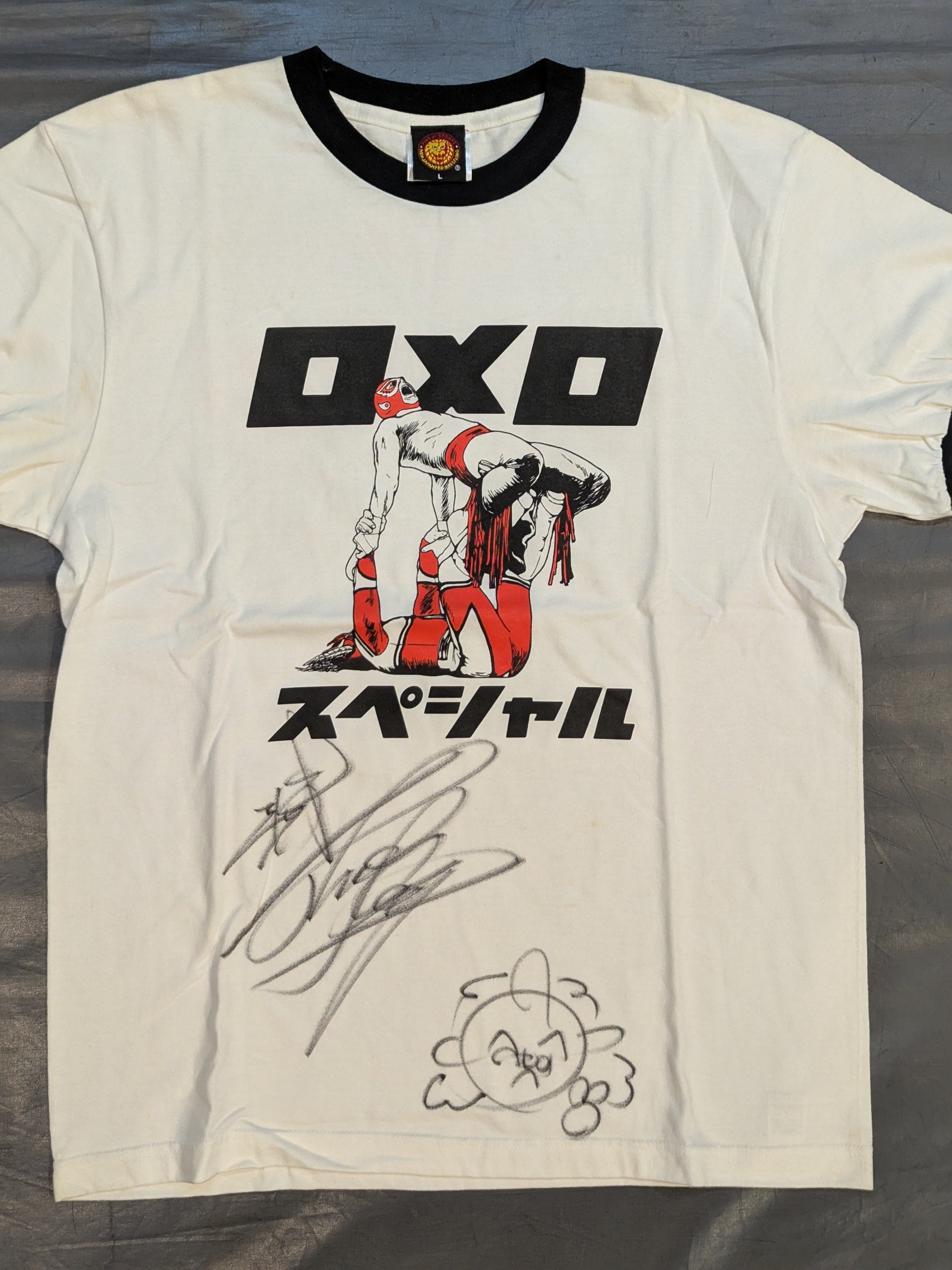 直筆サイン入り】獣神サンダー・ライガー「ロメロスペシャル」Tシャツ