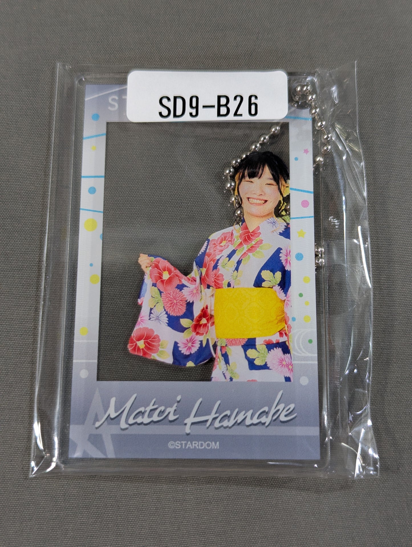 Hamabe Mami Cheki-style Keychain (STARDOM× Web Pon)