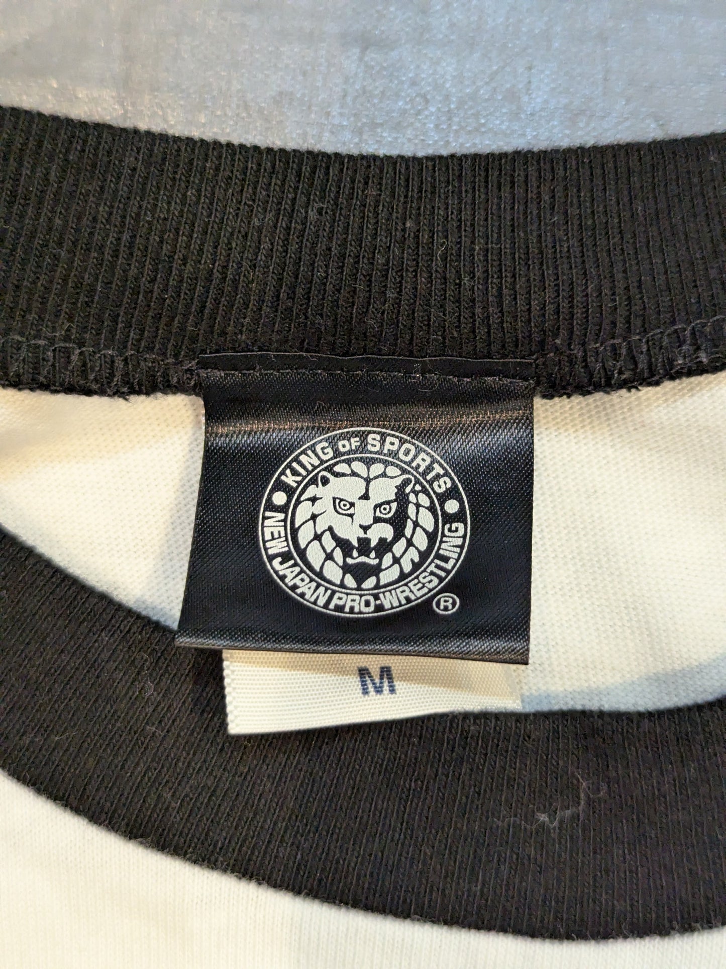 ライオンマーク ラグラン Tシャツ①(ホワイト×ブラック)