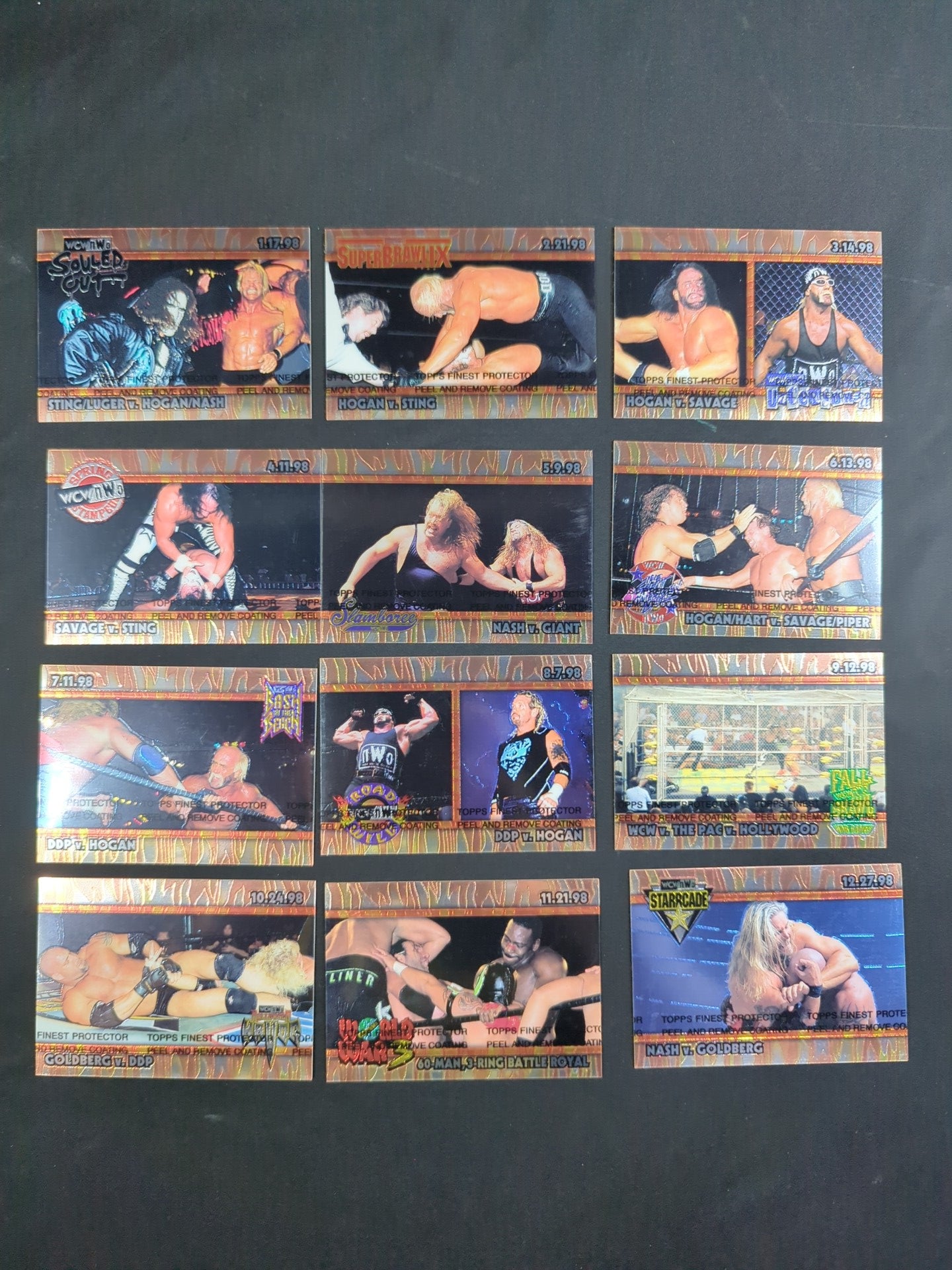 1999 Topps WCW/nWo NITRO レギュラーカード72枚+インサートカード12枚 フルコンプリートセット