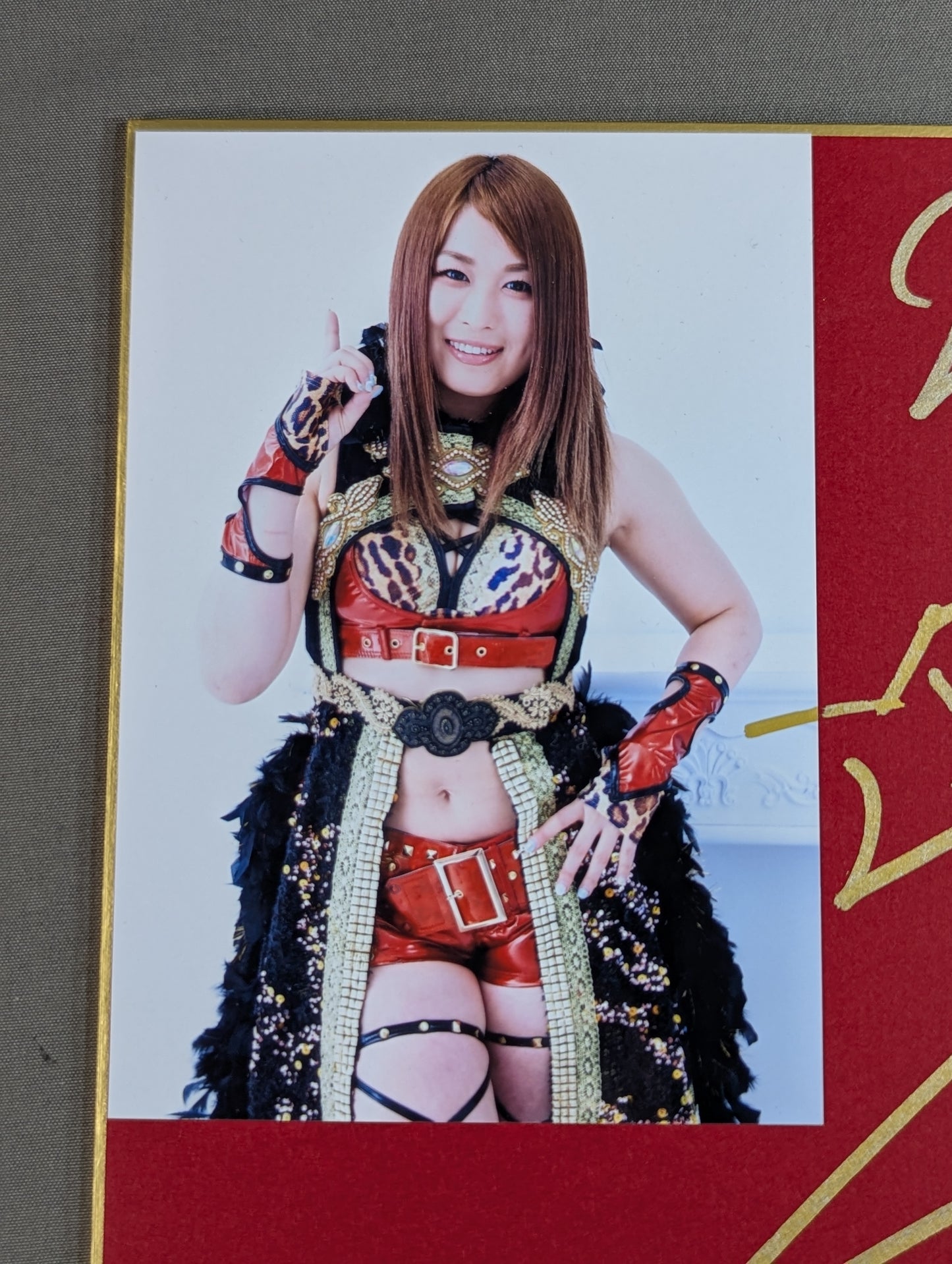 ★ Photo Libre 67 Release Commemoration ★ Io Shirai (Iyo Sky) (photo) Adhesive ・ Red Shikishi (Autograph board ))