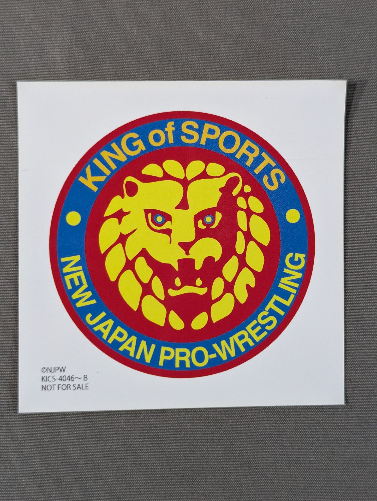 ★ ★ not sold in stores New Japan Pro Wrestling Lion Mark Stickers
