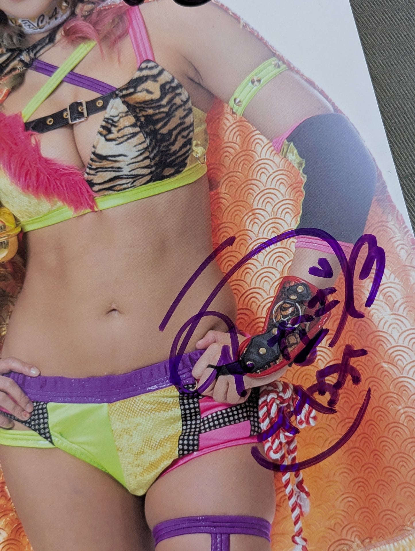 UNAGI SAYAKA hand signed autograph Stardom Pro-Photo (R-8)