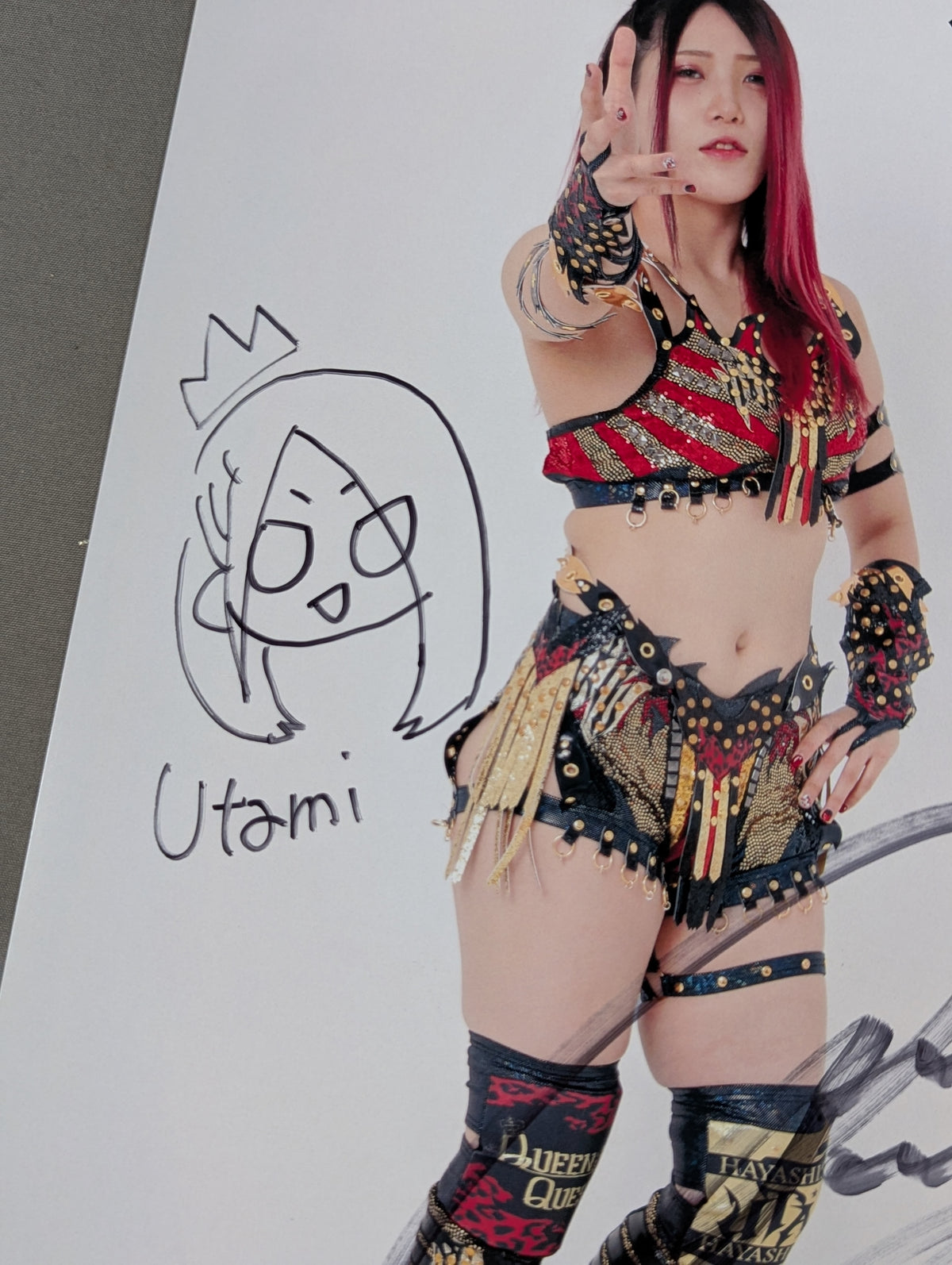 Utami Hayashishita hand signed autograph Starda Mu Pro-Photo (A-3)