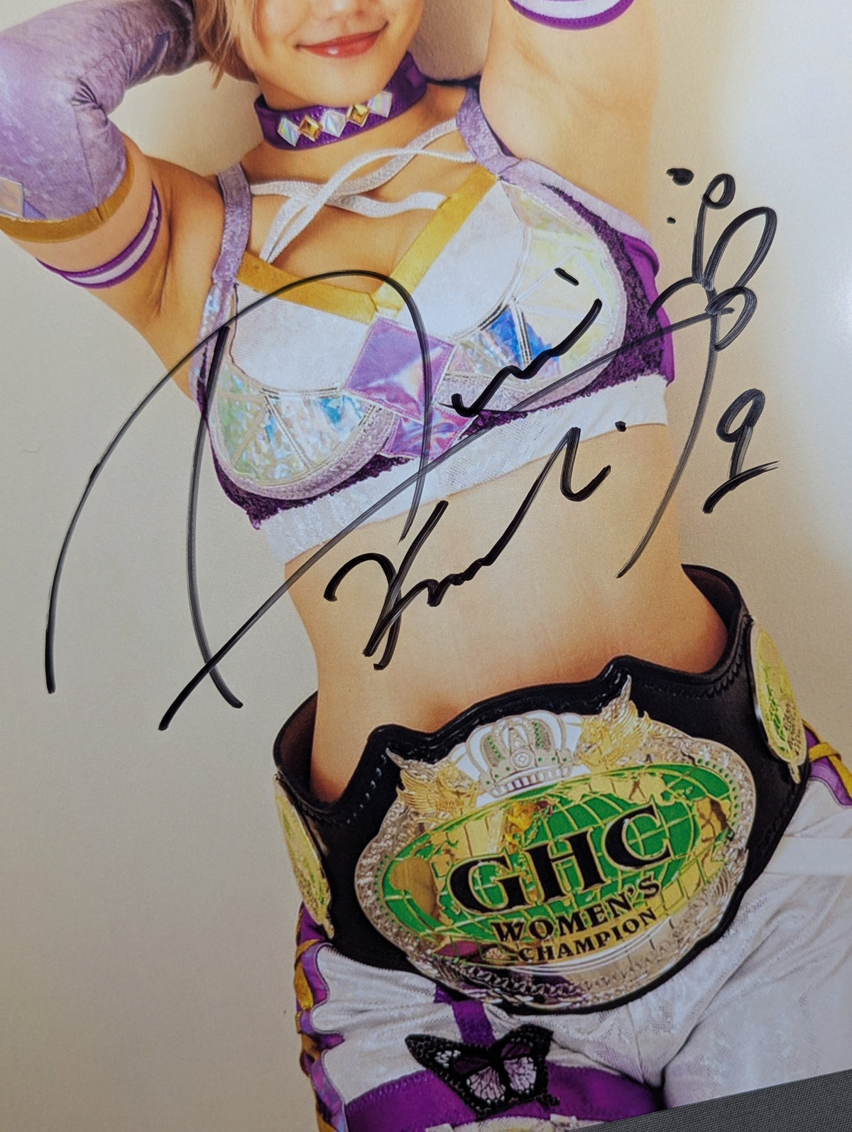★ First GHC Women's Champion ★ Amarei Kouki hand signed autograph Pro-Photo (1)