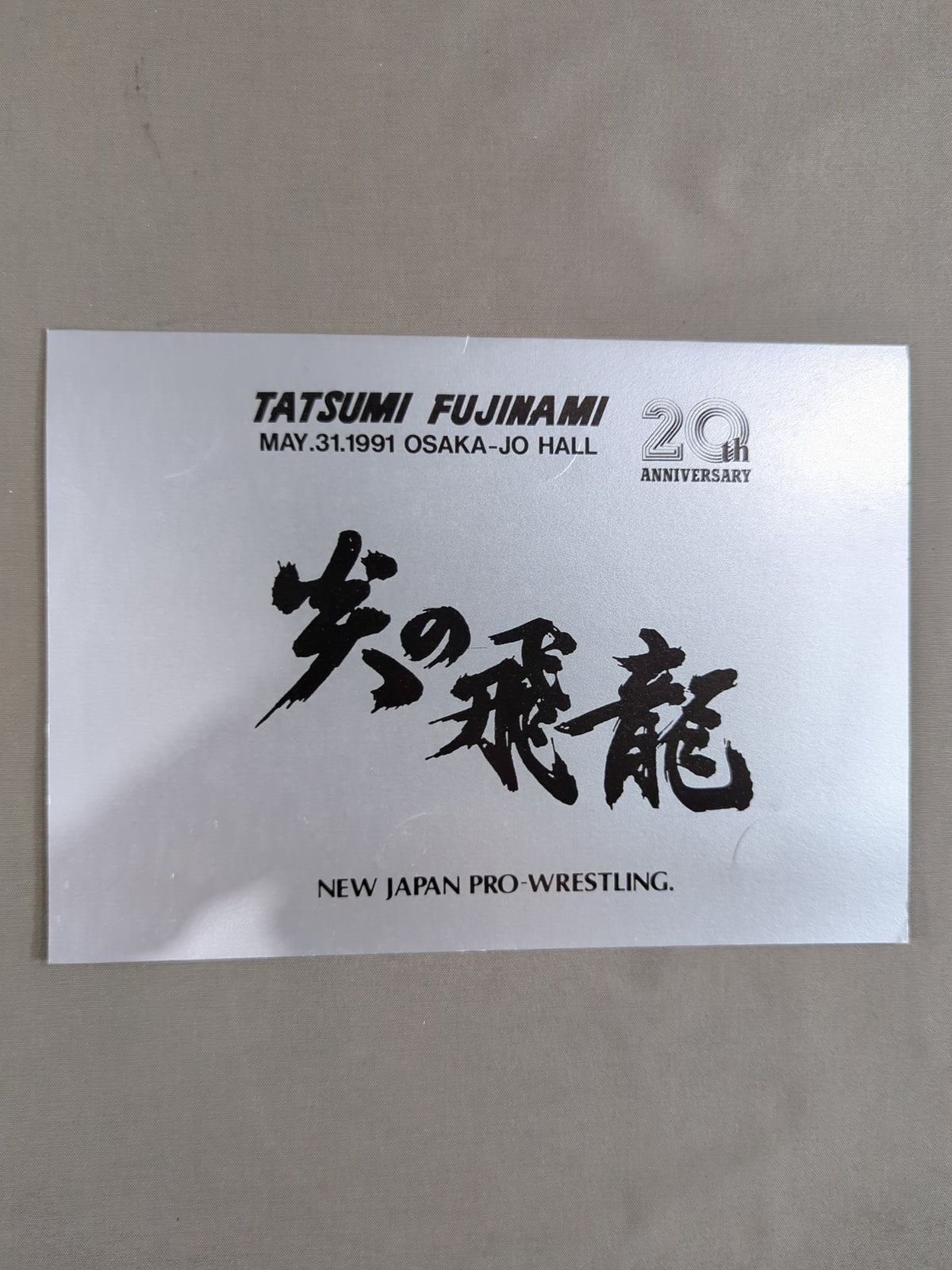 藤波辰爾 「炎の飛龍」20th ANNIVERSARY