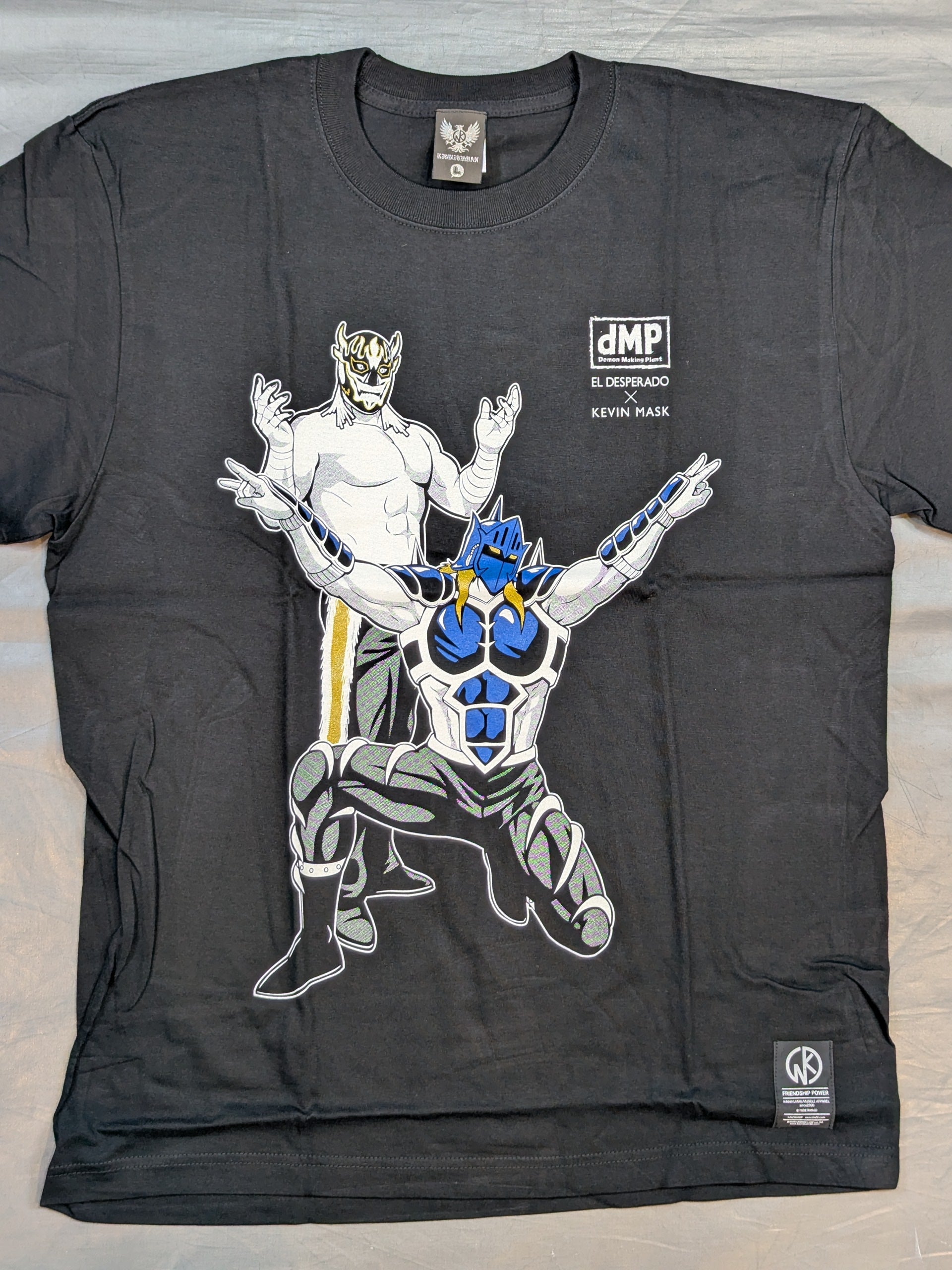 未開封品　キン肉マン　スカジャン　ニ世コラボ　 エル・テスペラード✕ケビンマスク キン肉マン二世 d.M.pコラボ エル・デスペラード×ケビンマスク Tシャツ
