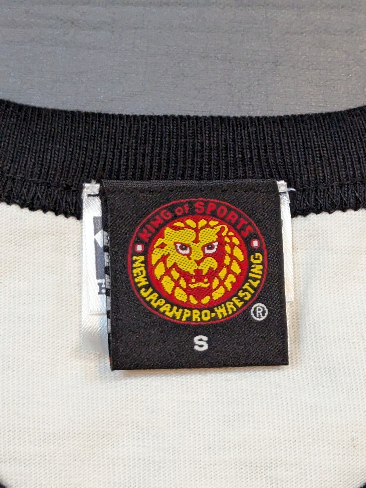 Lion Mark Raglan T-shirt (1) (White×Black)