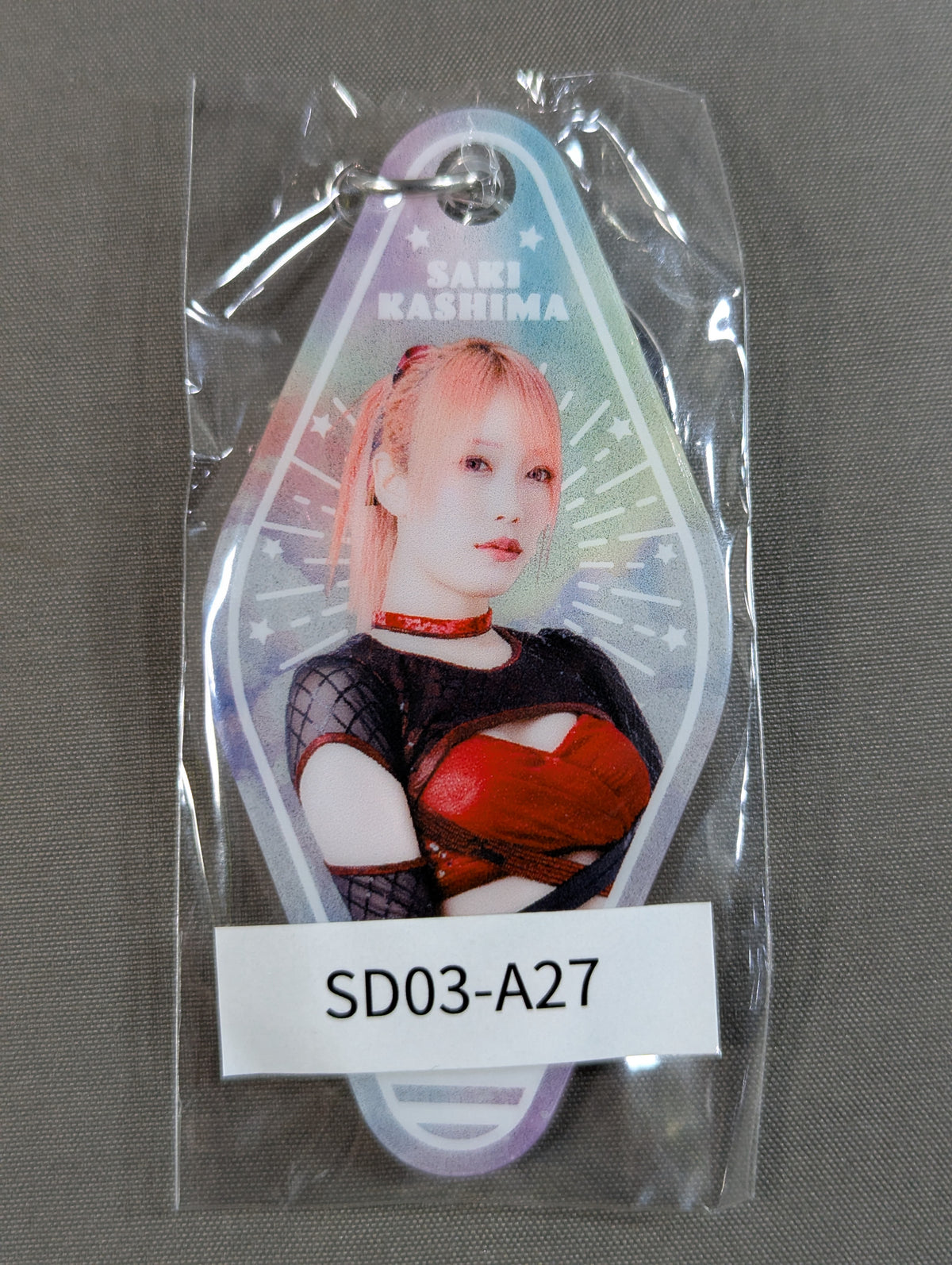 鹿島沙希 STARDOM×ウェブポン アクリルモーテルキーホルダー