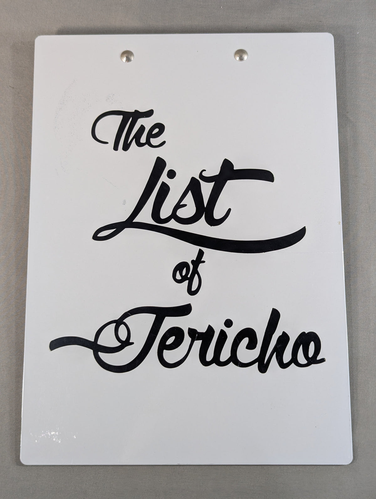 クリス・ジェリコ「The List of Jericho」クリップボード&ノート