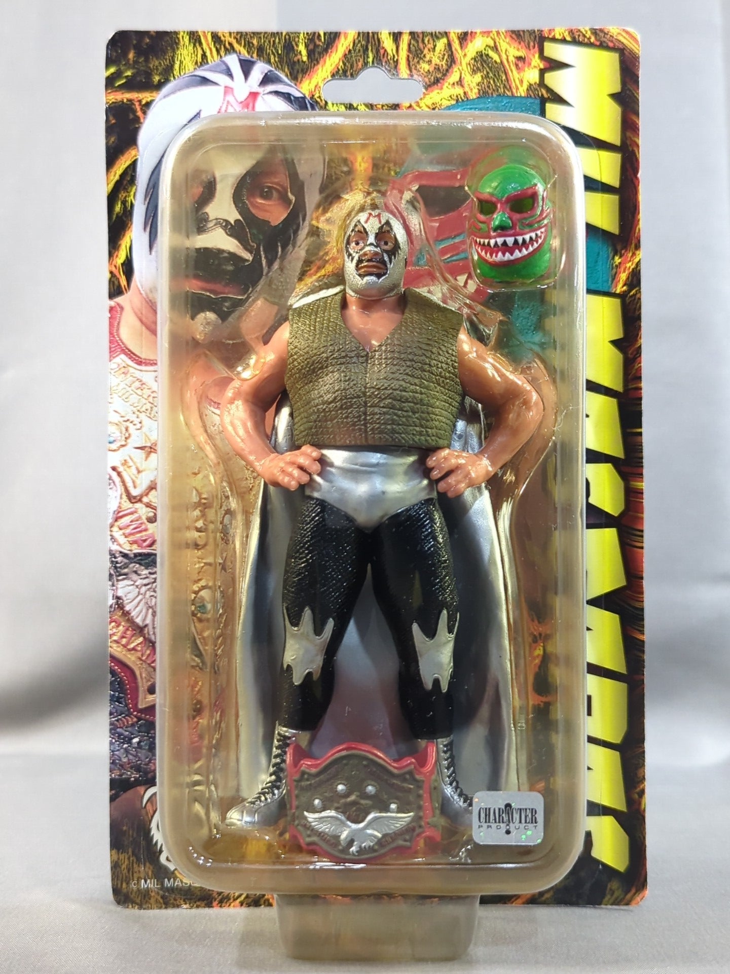 最終値下げ！ヴィンテージ　ルチャ　プロレス　ミル・マスカラス　他5体　フィギュア ミル・マスカラス(銀トレード・緑鮫口・IWAベルト) – 闘道館