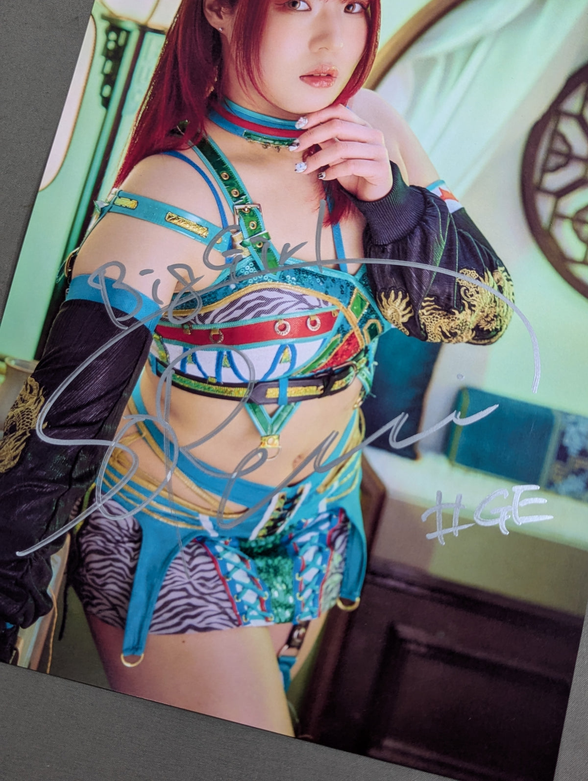 壮麗亜美 直筆サイン入り スターダムポートレート(F-5)