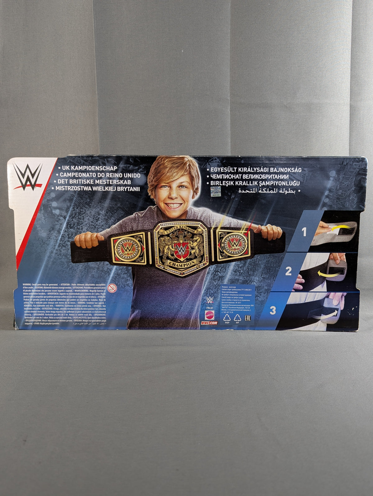 WWE UK CHAMPIONSHIP BELT Toy Belt