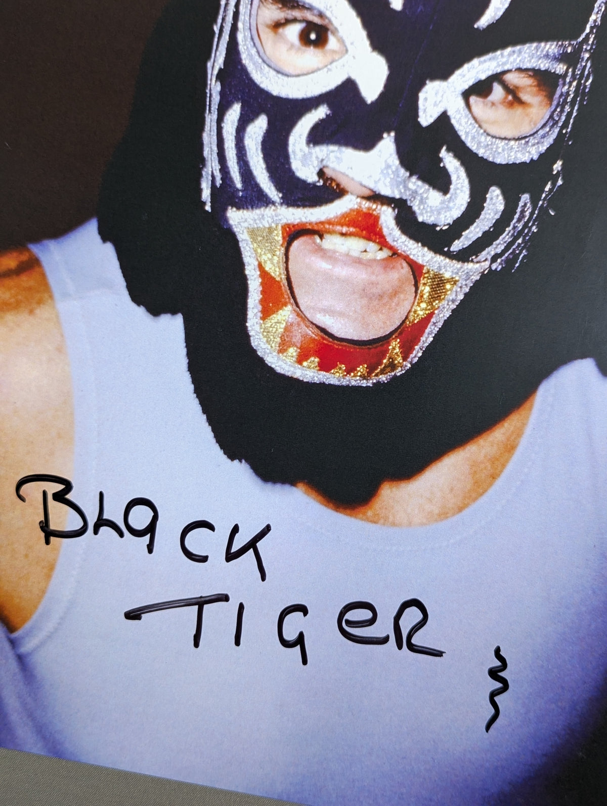 First Black Tiger hand signed autograph Pro-Photo (1)