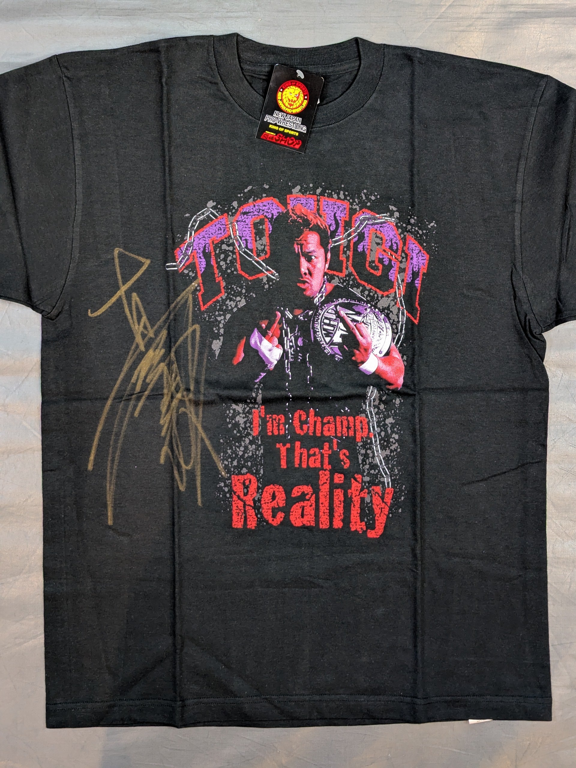 直筆サイン入り】真壁刀義「TOHGI I'm champ.That's Reality