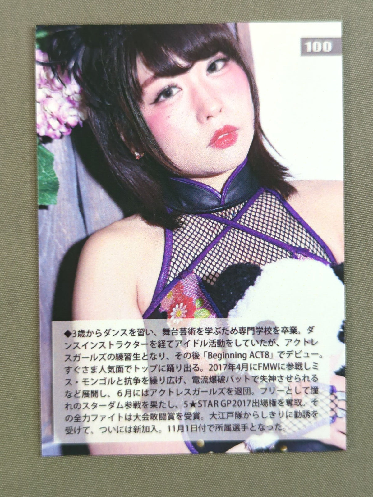 2019 STARDOM COLLECTION CARD Tam Nakano (100)