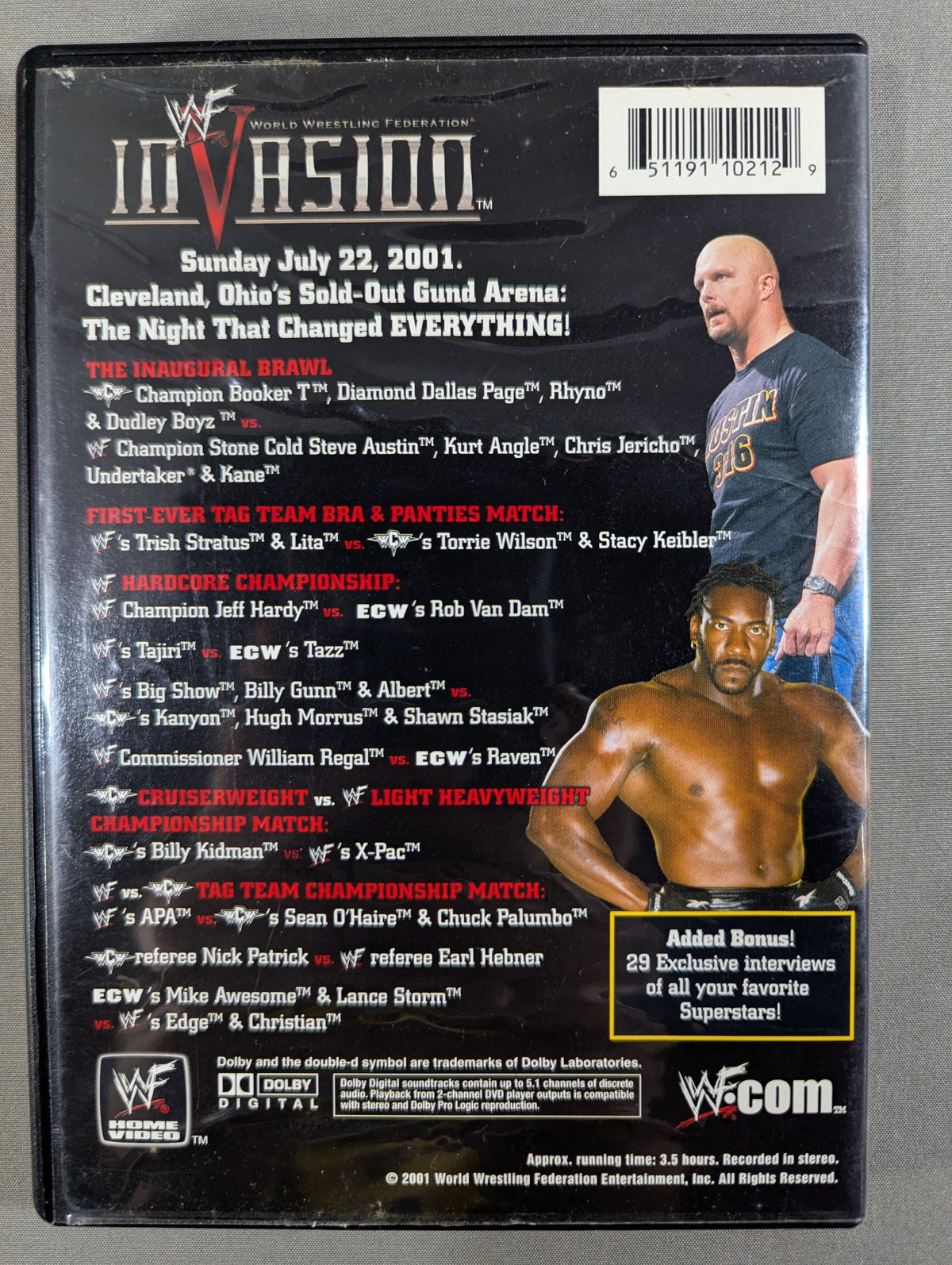 WWF INVASION 2001
