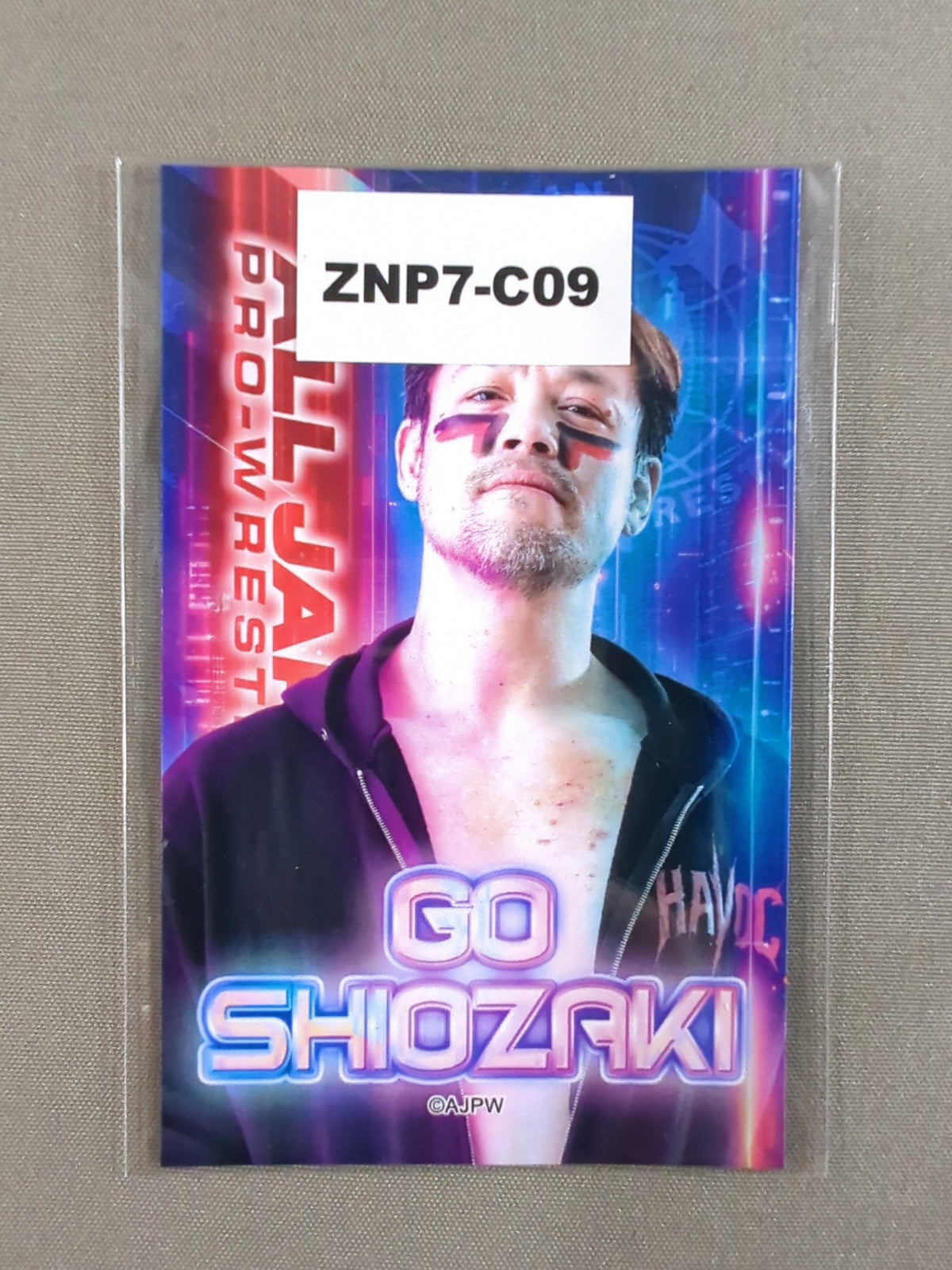 潮崎豪 全日本プロレス×ウェブポン ポスター風カード