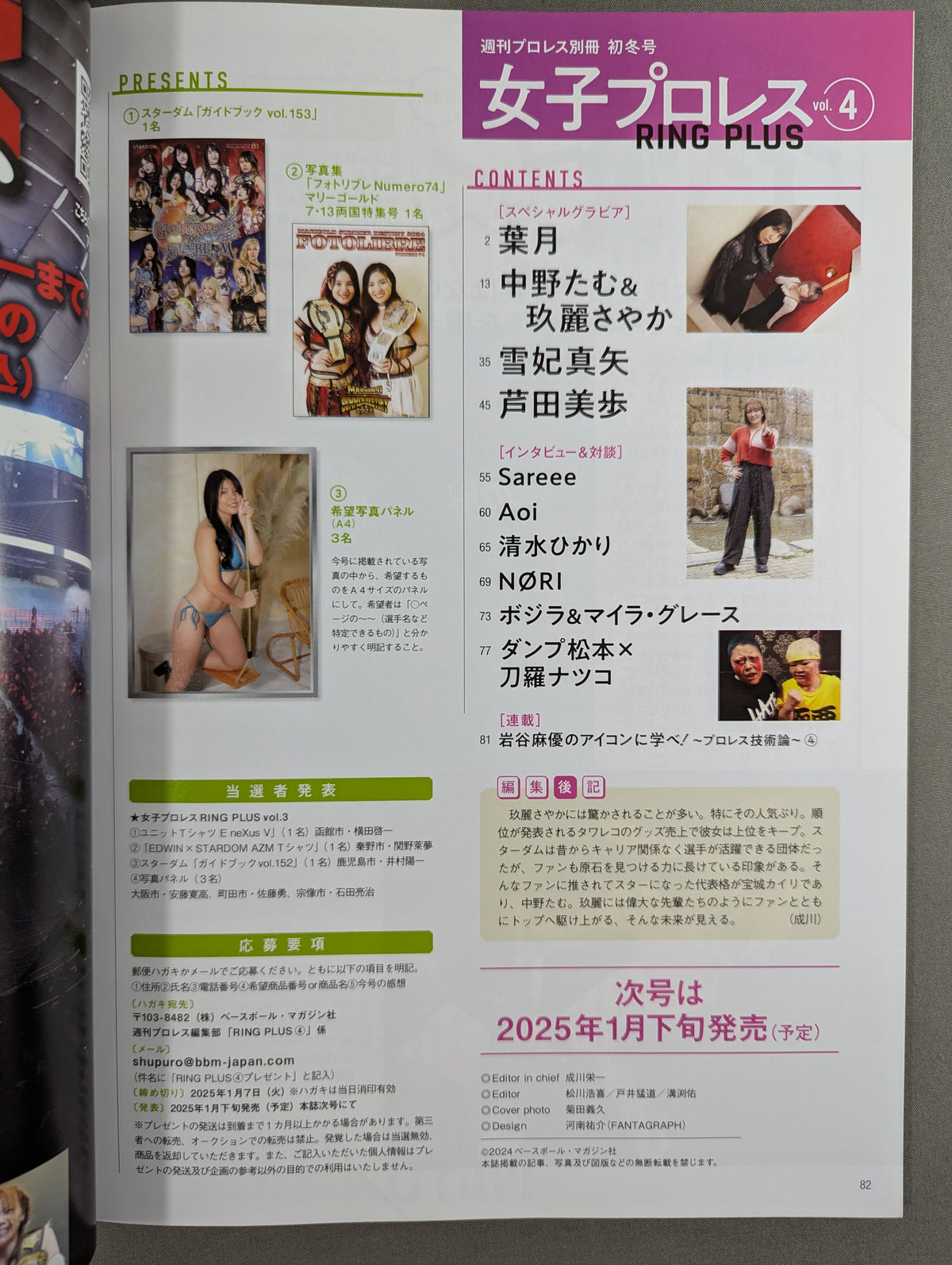 Weekly Pro Wrestling Appendix 152 "Women's Pro Wrestling RING PLUS" vol.4