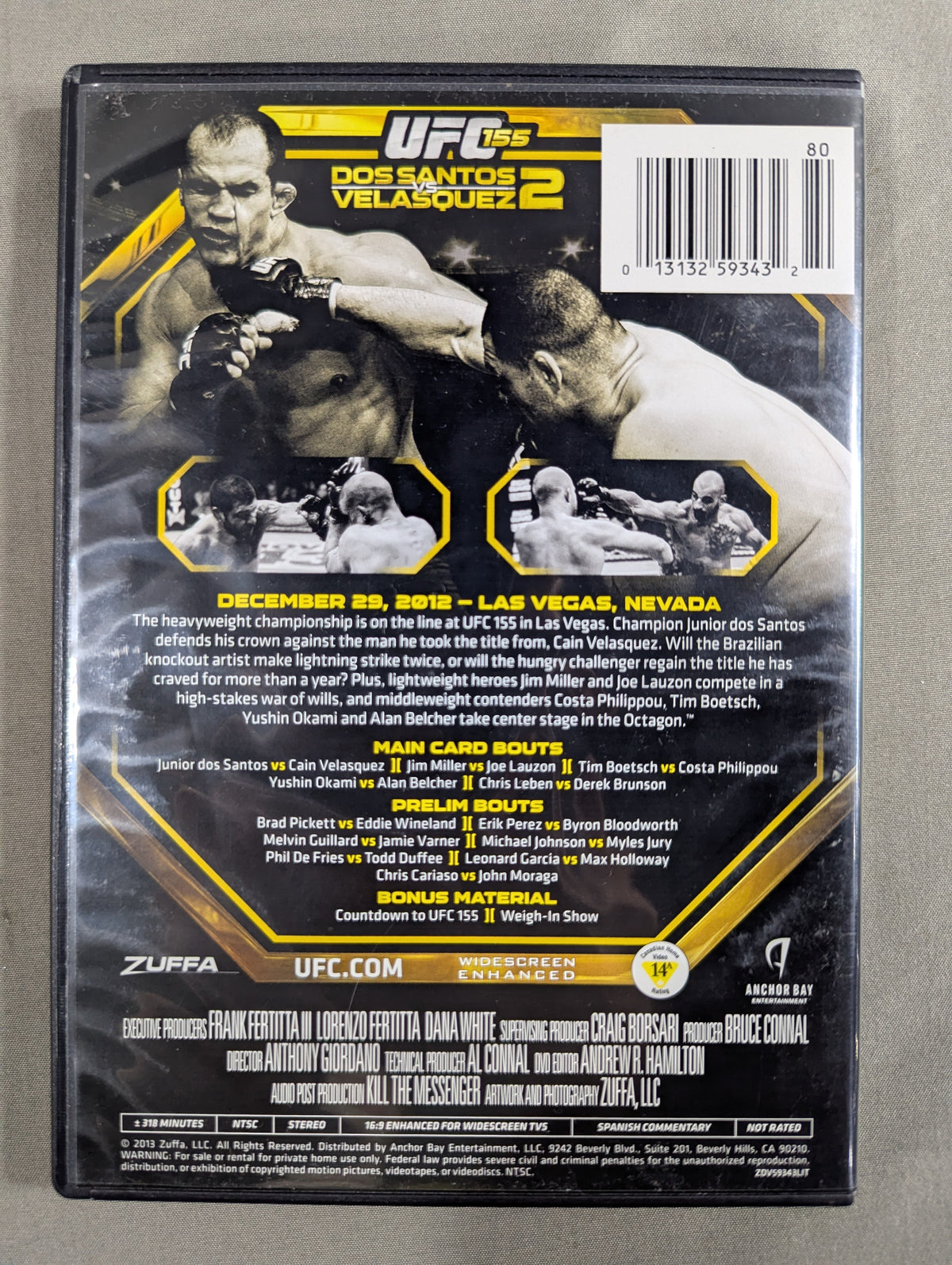 UFC 155 ★DOS SANTOSvsVELASQUEZ 2★