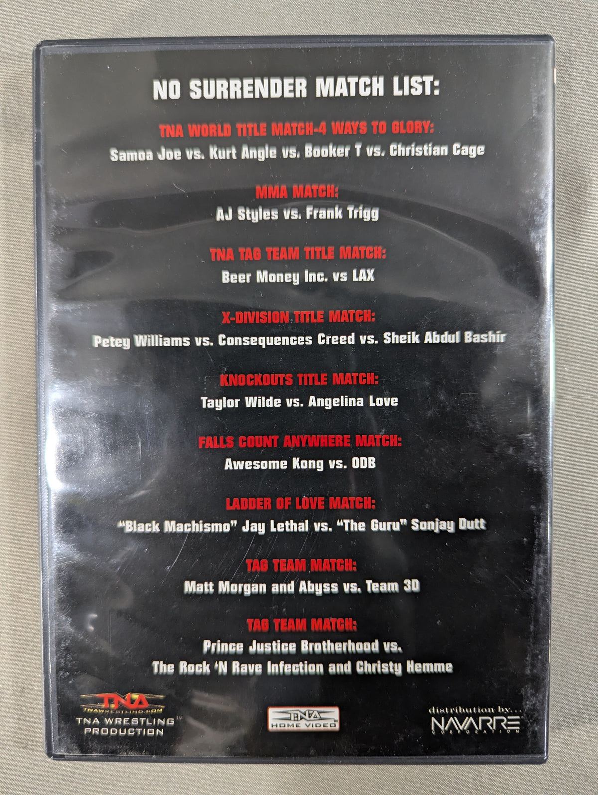 ★TNA CROSS THE LINE 3★ NO SURRENDER 2008