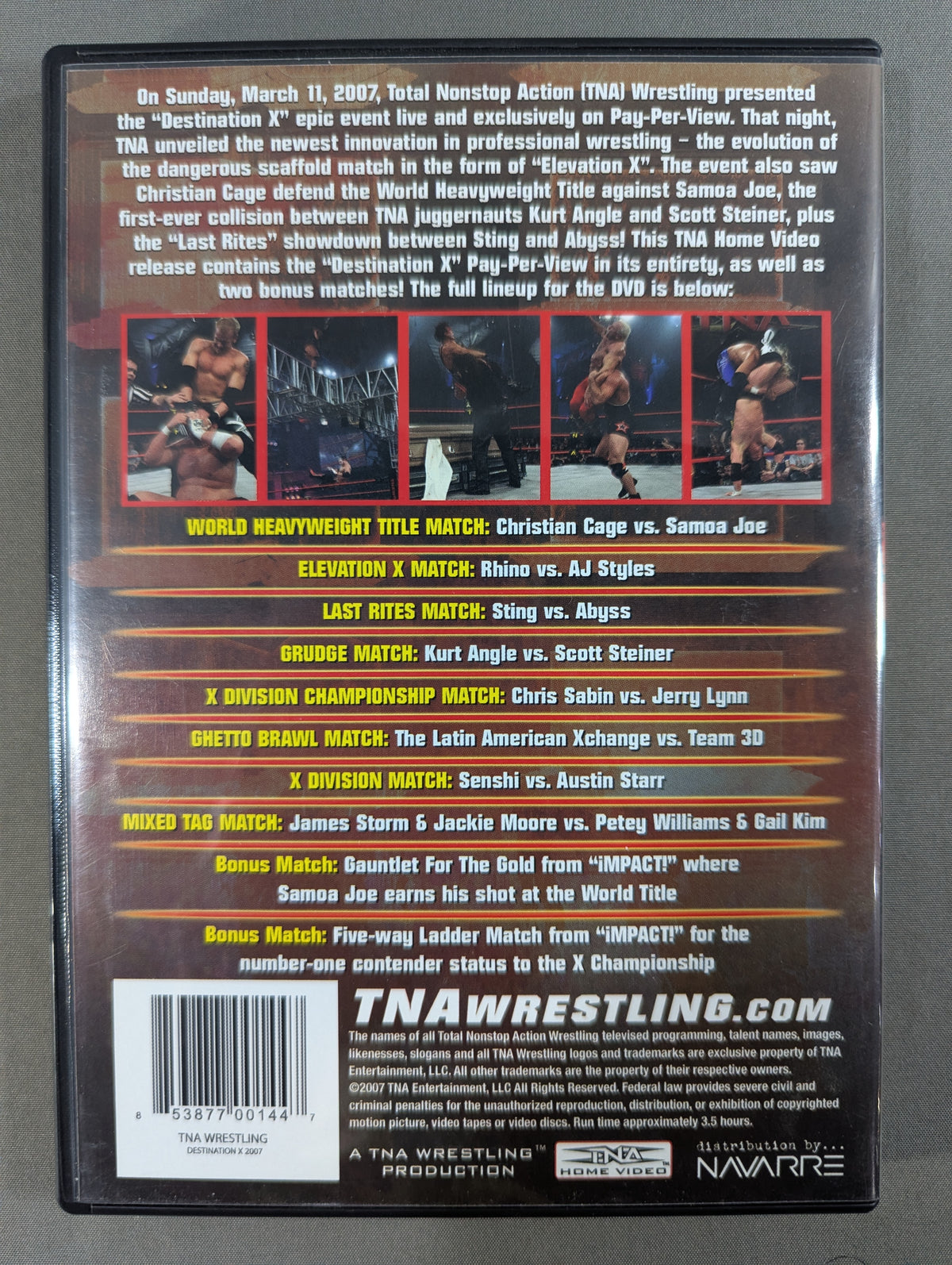 TNA DESTINATION X 2007