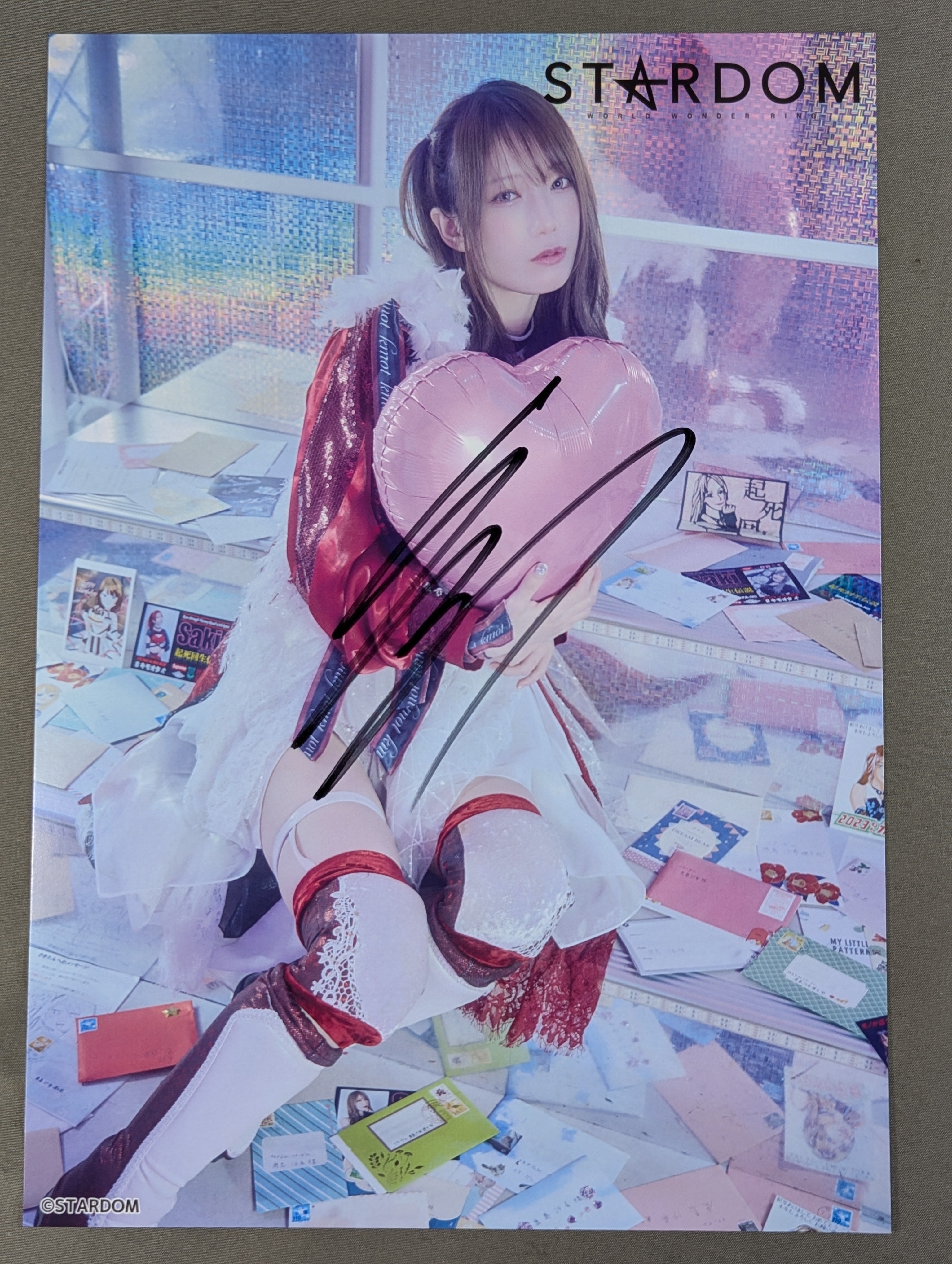 鹿島沙希 直筆サイン入り スターダムポートレート(N-8) – 闘道館