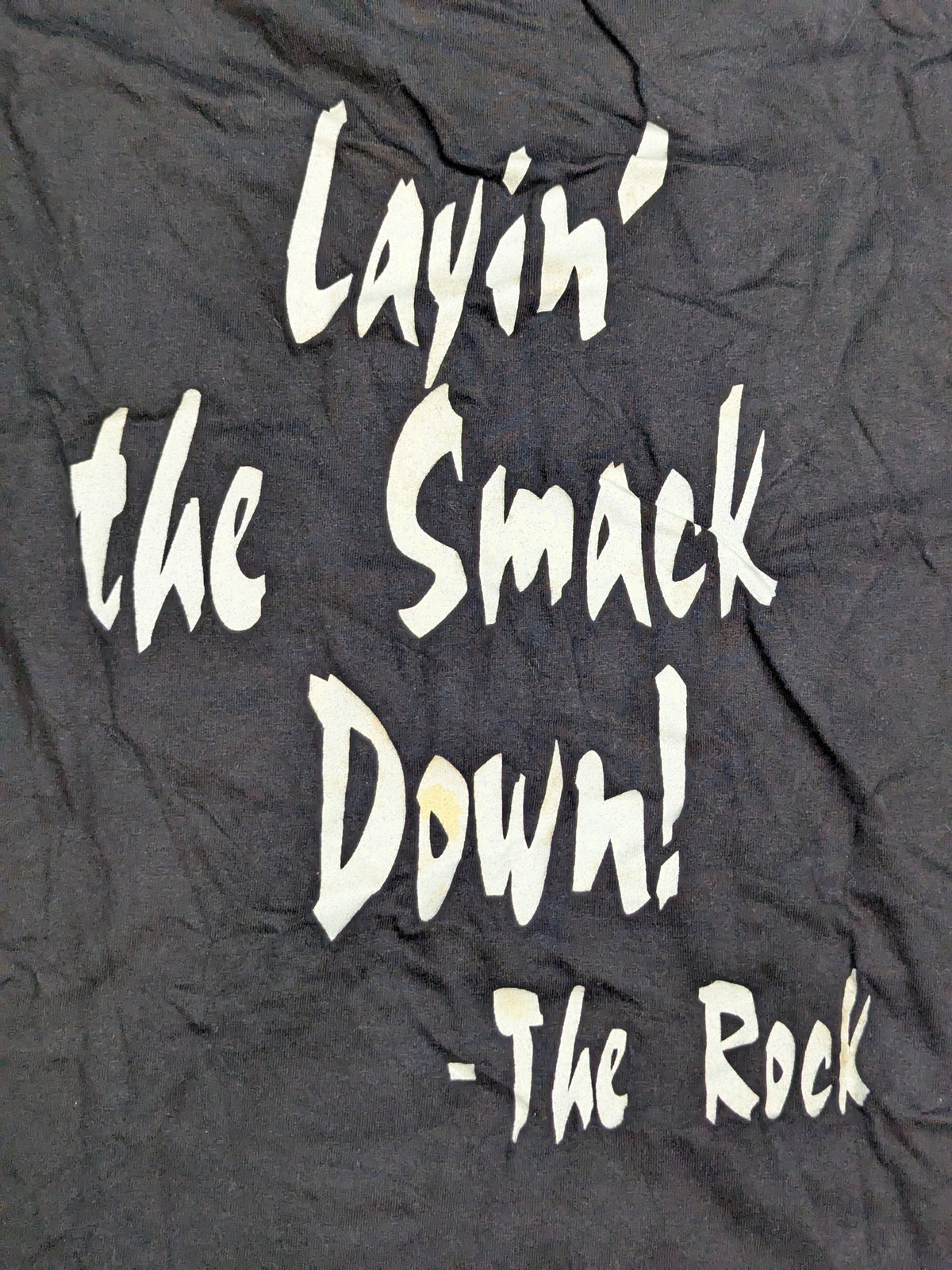 The Rock "Layin' the Smack Down" T-shirt (WWF (1998) / Black)