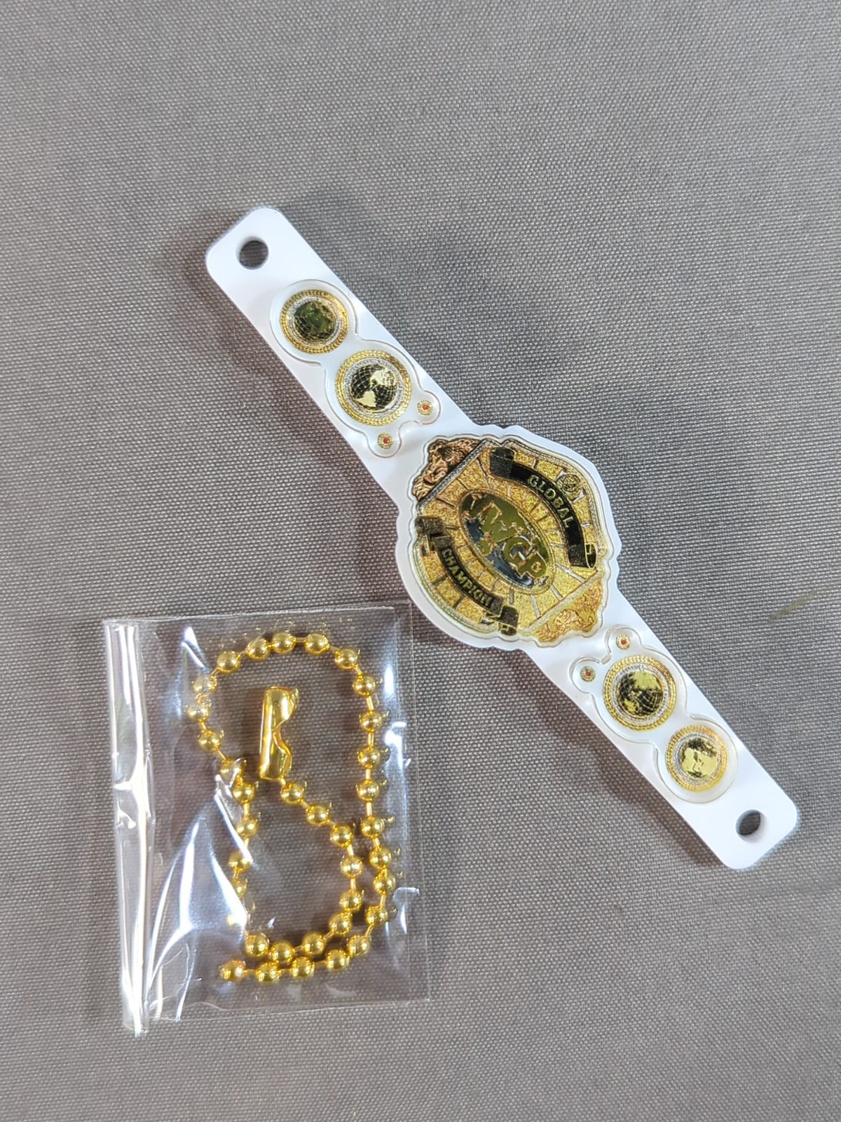 IWGP GLOBALヘビー級ベルト アクリルボールチェーン