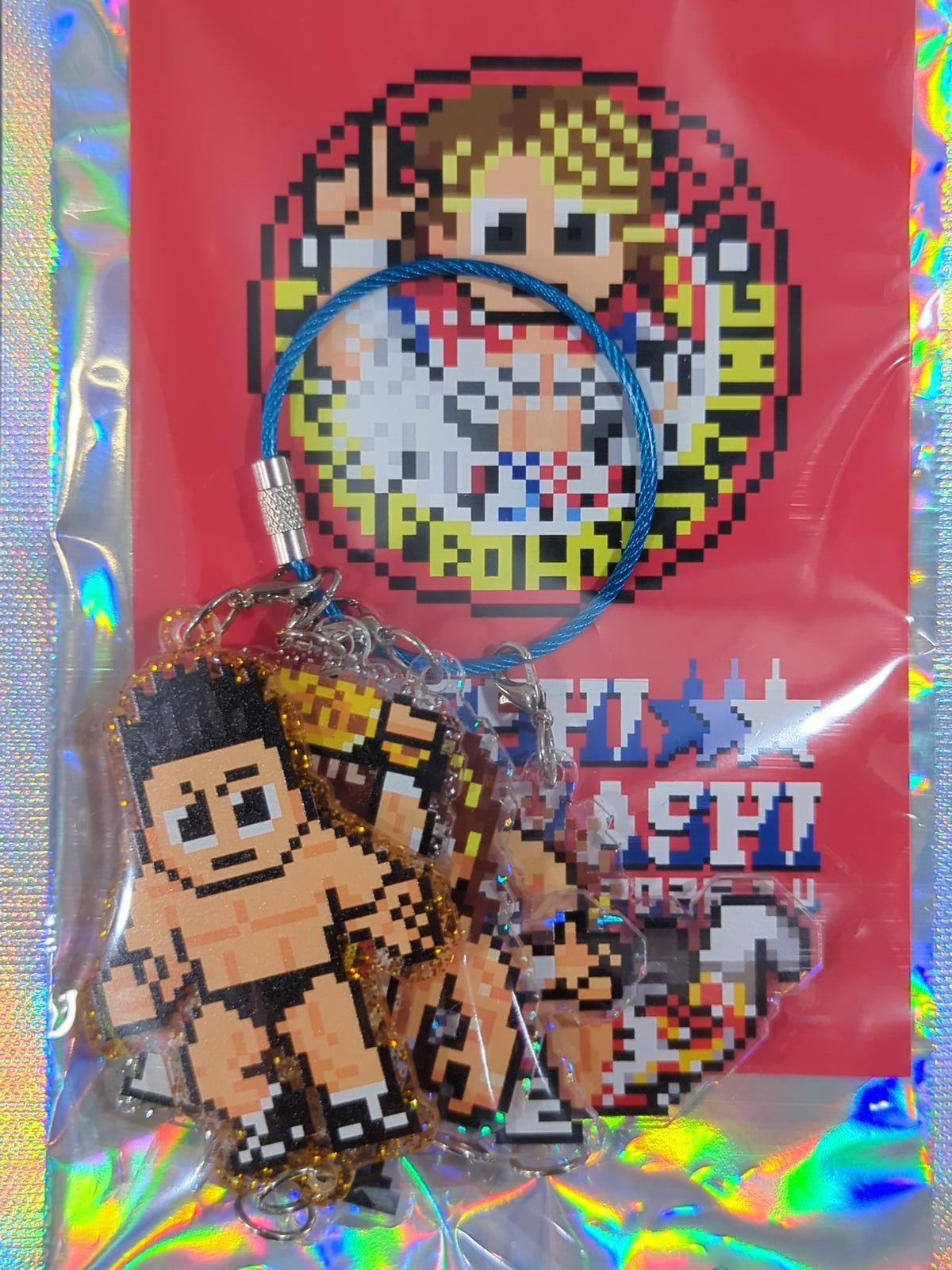 ★闘魂ショッピング限定★ 棚橋弘至 dotswrestler つながる10連キラキラアクリルキーホルダーセット