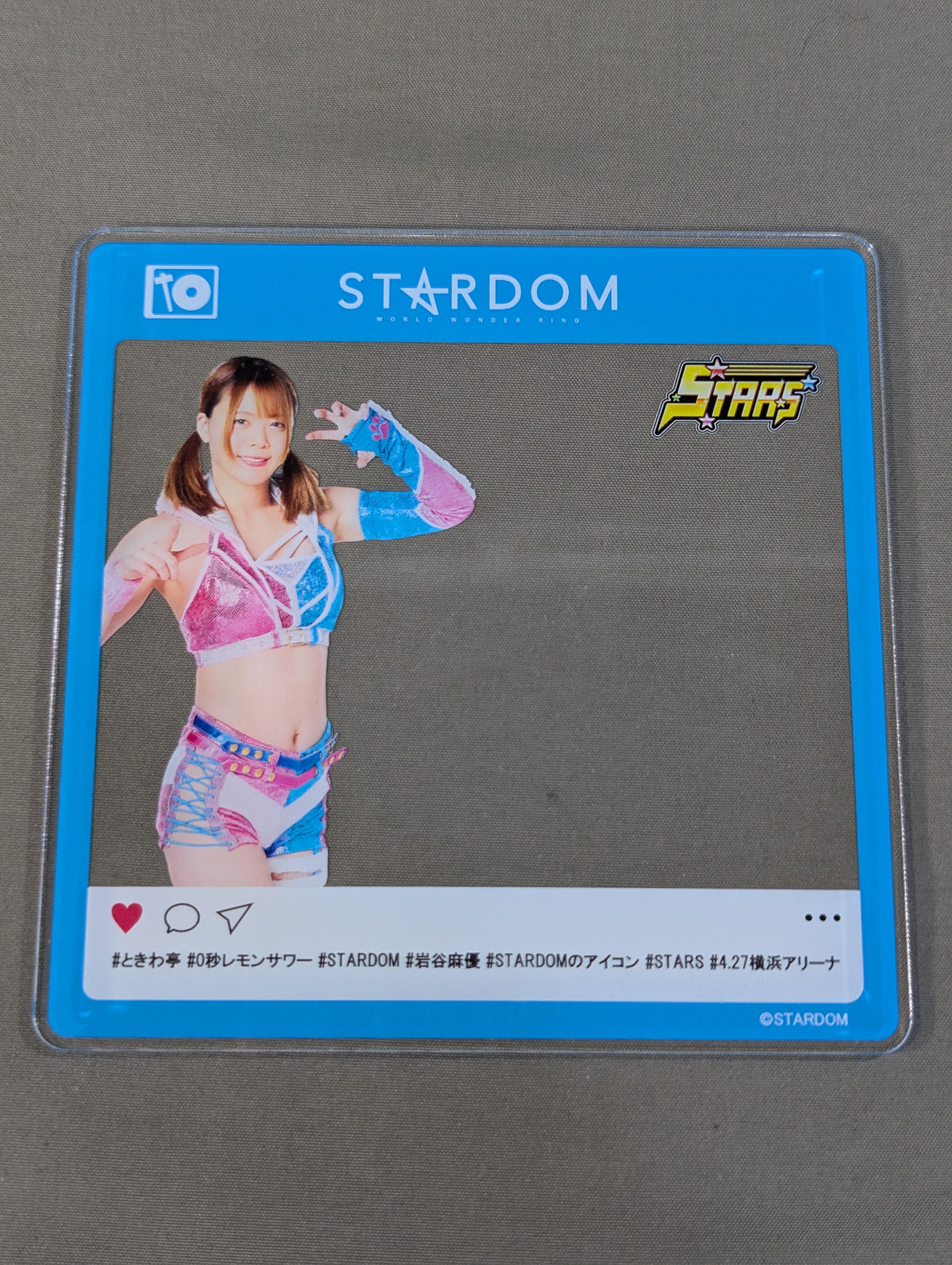 岩谷麻優 アクリルコースター(スターダム×ときわ亭)
