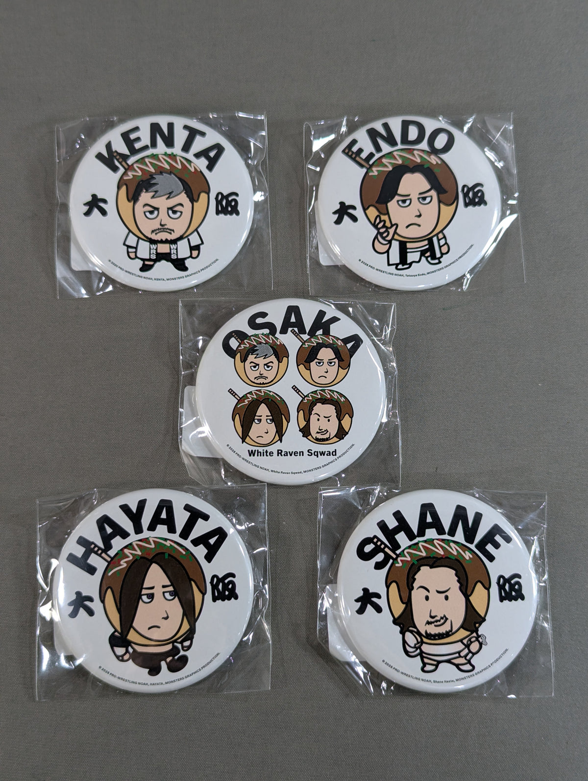 White Raven Squad ご当地缶バッジセット(大阪)