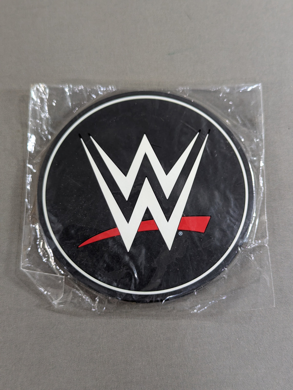 WWE Logo Rubber Coaster