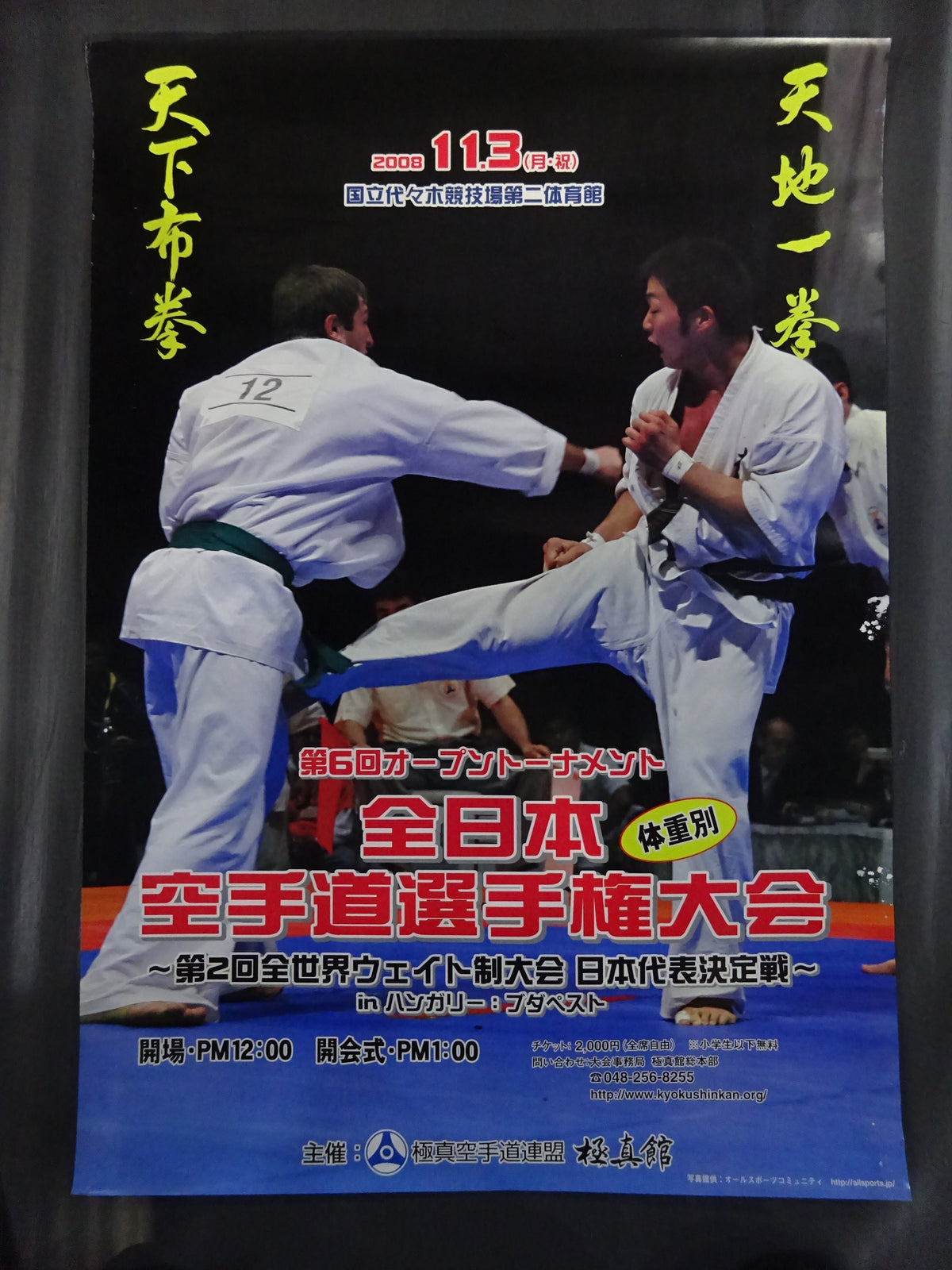 Kyokushin KARATE Tournament Poster Set (2)