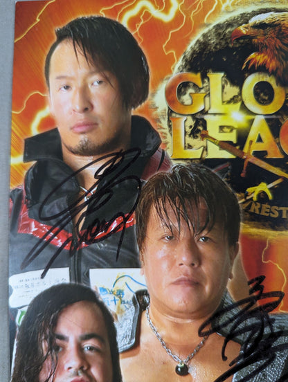 3選手直筆サイン入り グローバルリーグ2018 Aブロック ポートレート