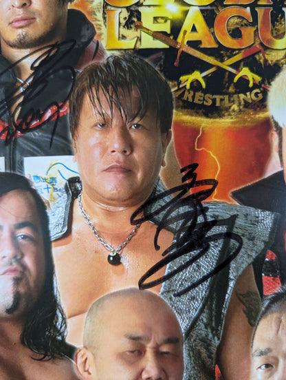 3選手直筆サイン入り グローバルリーグ2018 Aブロック ポートレート