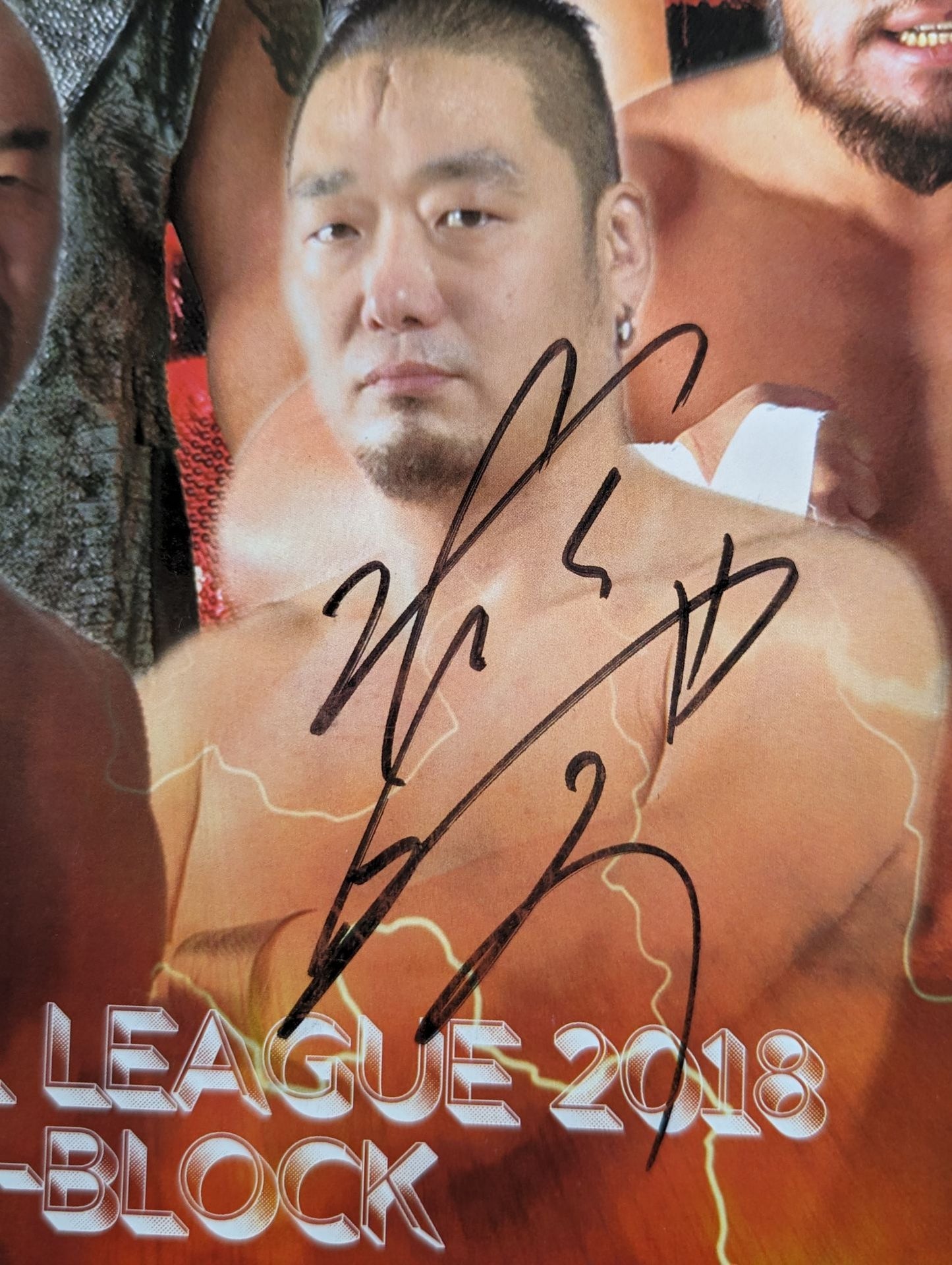 3選手直筆サイン入り グローバルリーグ2018 Aブロック ポートレート