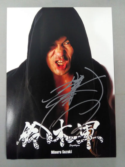★ Suzuki Minoru ★ Suzuki hand signed autograph Pro-Photo 