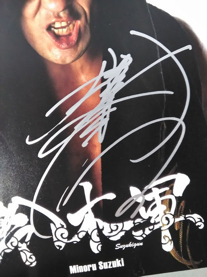 ★ Suzuki Minoru ★ Suzuki hand signed autograph Pro-Photo 